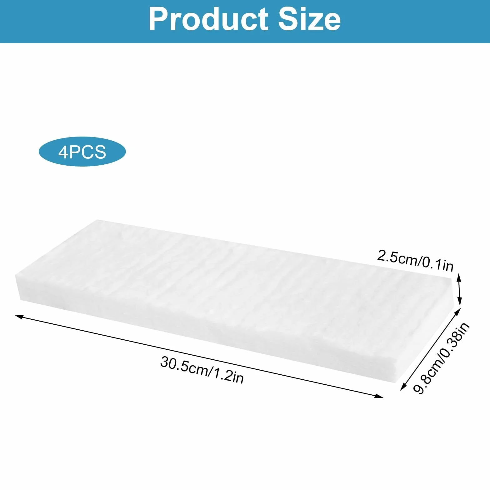 Lana Cerámica para Chimeneas de Etanol 30x10x2cm 4 Piezas Bioetanol Quemador