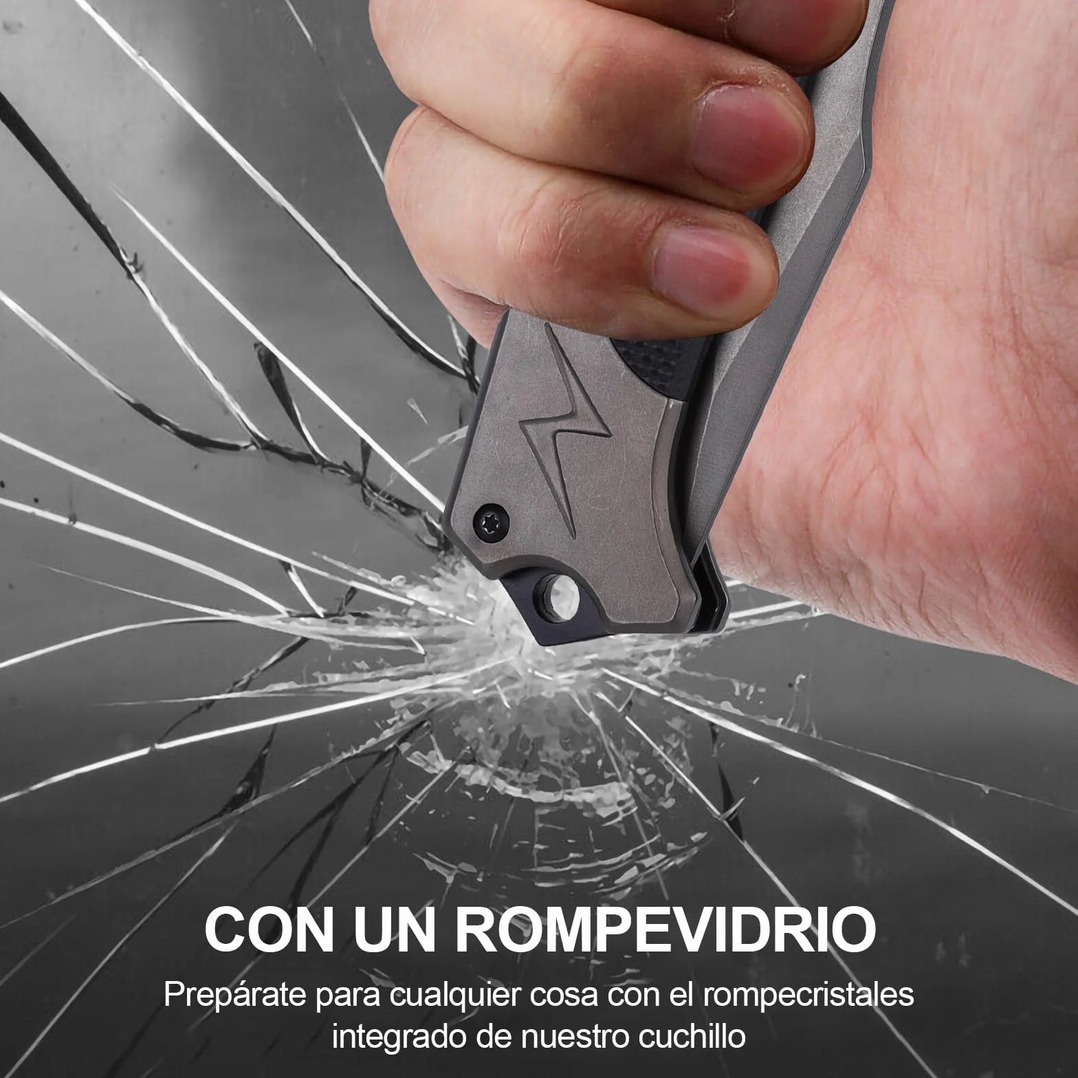 Navaja, Cuchillo Plegable de Acero Inoxidable, Portátil Cuchillo EDC con Clip de Bolsillo, Cuchillo Supervivencia, Camping Antideslizantes, Regalo para Hombre Padre