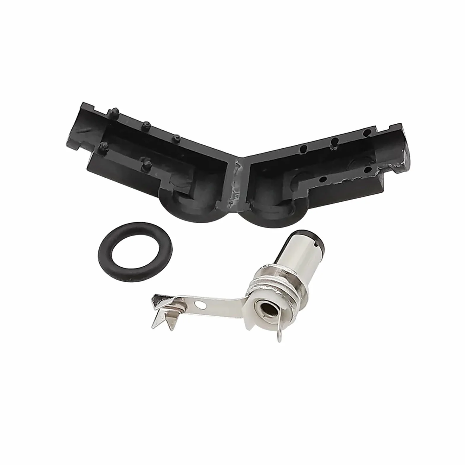 Conector adaptador de soldadura de enchufe macho de alimentación CC de ángulo recto de 5,5mm X 2,1mm, conectores de montaje de enchufe de CC de 90 grados, 5,5x2,1mm(10Pcs)