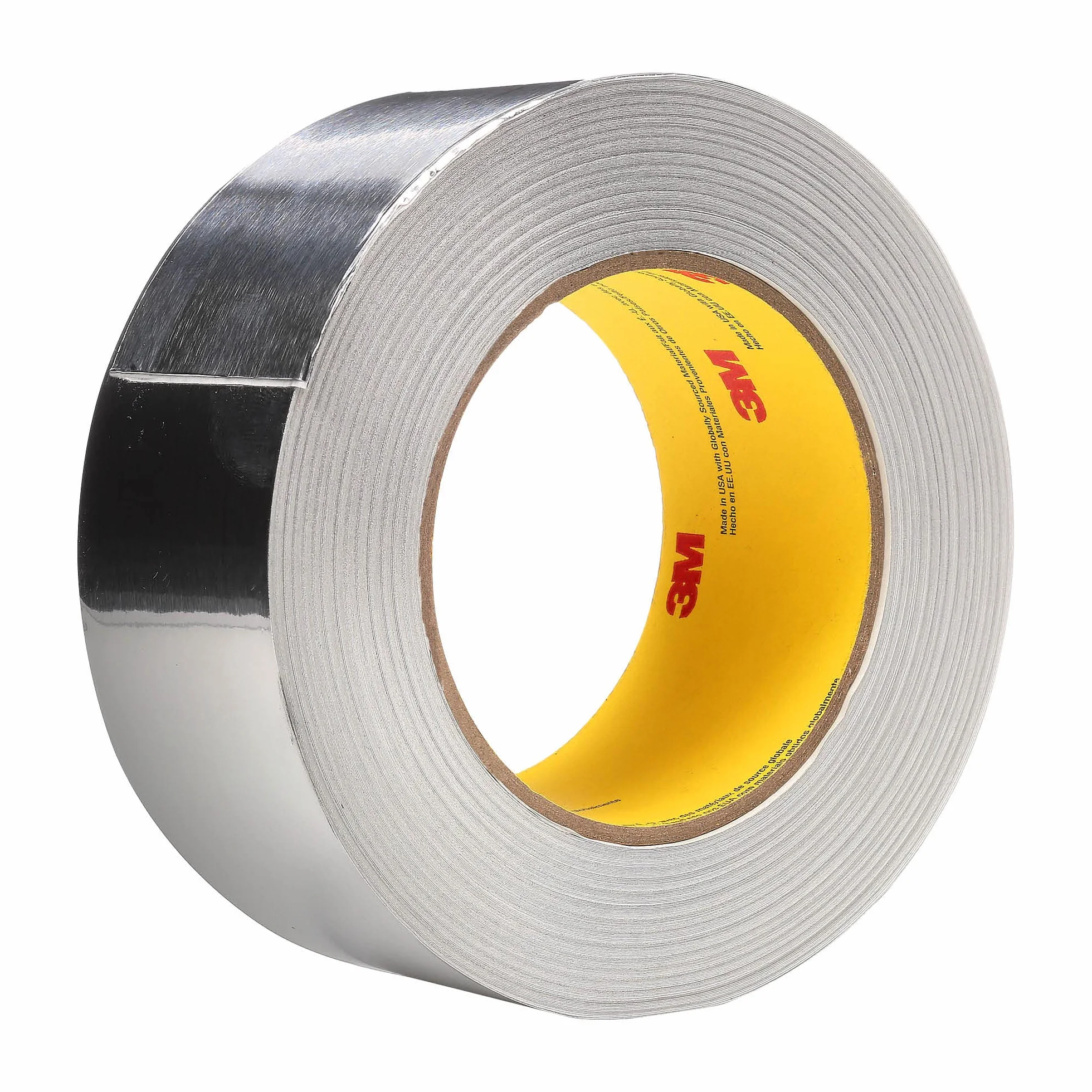 3M 3380 - Cinta de aluminio forrada (varios tamaños), color plateado, 48 mm x 45 m, 1
