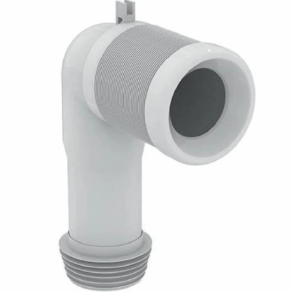 Ideal Standard - Multi Suites, Curva técnica para maceta a ras de pared, adaptador para conversiones de desagüe de pared a suelo, T002767, Neutro