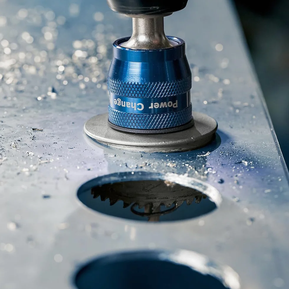 Bosch 1x Sierra de corona PRO Sheet Metal Power Change Plus (para Láminas de acero inoxidable, Láminas de acero, Ø 25 mm, Professional Accesorios Taladro)