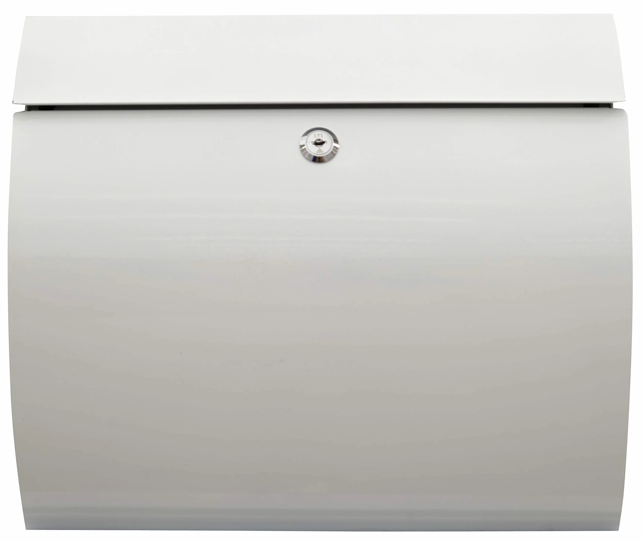 ARREGUI Aura E5401 Buzón Exterior de Acero, Tamaño L (Revistas, Sobres C4), Gran Capacidad, Buzón de Correo Grande, Buzón de Pared Moderno, Antilluvia, Fácil de Instalar, Blanco
