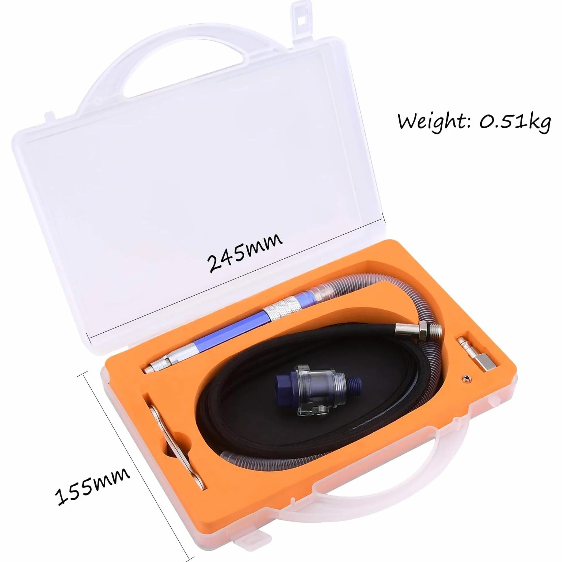 Juego de lijadora de barra de aire comprimido, 3 mm, mini lápiz de pulido, herramienta de corte neumático, para lijado y pulido de precisión, 56000 rpm