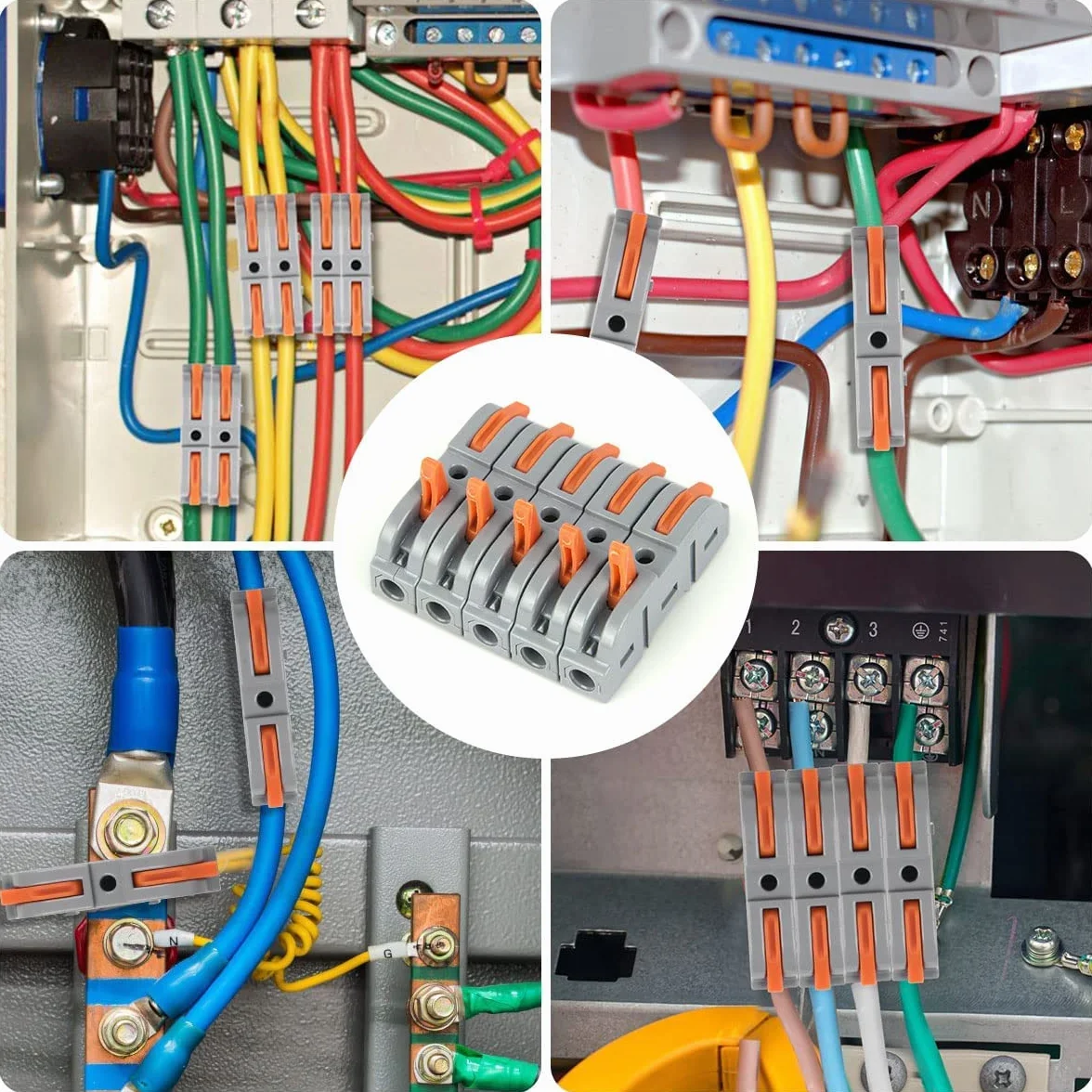 Conectores Electricos Rapidos Wago 34 Piezas Bornas de Conexion