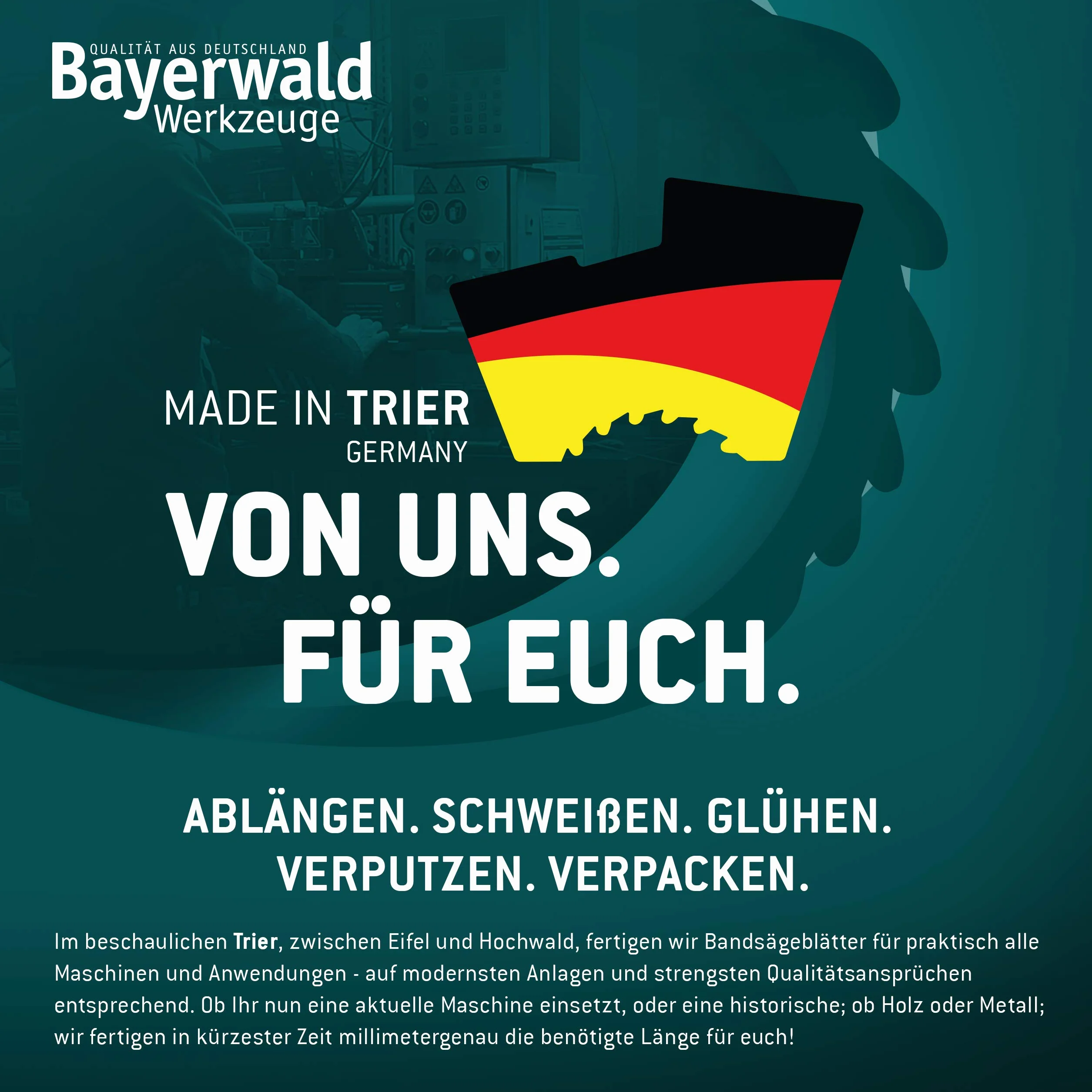 Bayerwald Uddeholm - Hoja de sierra de cinta (2240 x 15 x 0,5 x 6 mm, para todo tipo de madera/cinta de sierra, apta para Scheppach hbs 300)