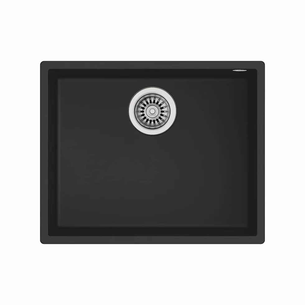 Teka - Fregadero Tegranite Square 50.40 Color Black Ref 115230020 Mueble De 60 Cm