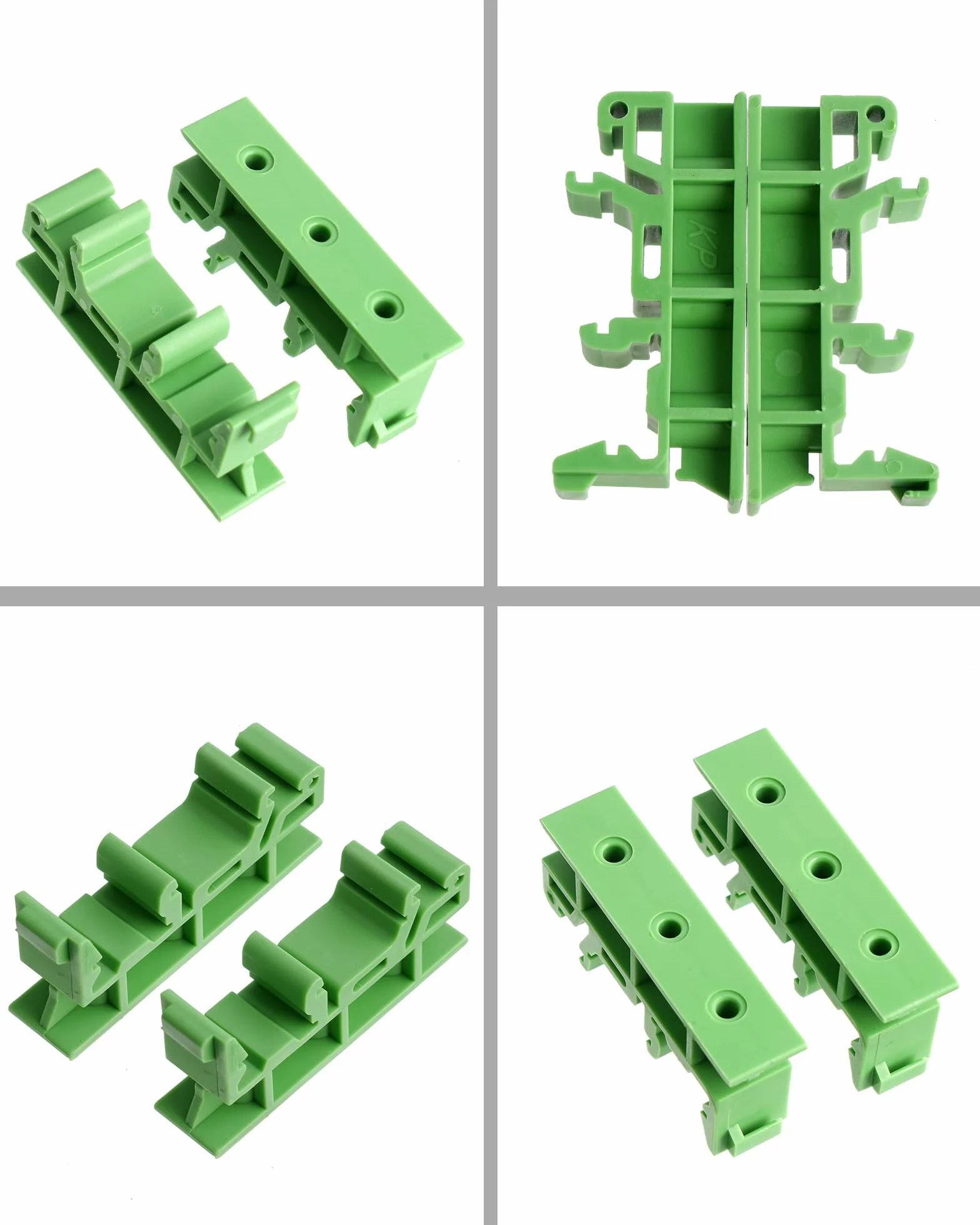 10 unidades de 35 mm PCB DIN C45 Riel Adaptador Placa de circuito impreso Montaje Soporte DIY Módulo de interfaz de montaje en riel DIN Terminal Junta DSUB, Conector