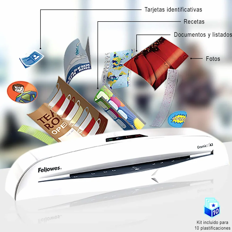 Fellowes Cosmic 2 A3 - Plastificadora de documentos, uso moderado, blanco