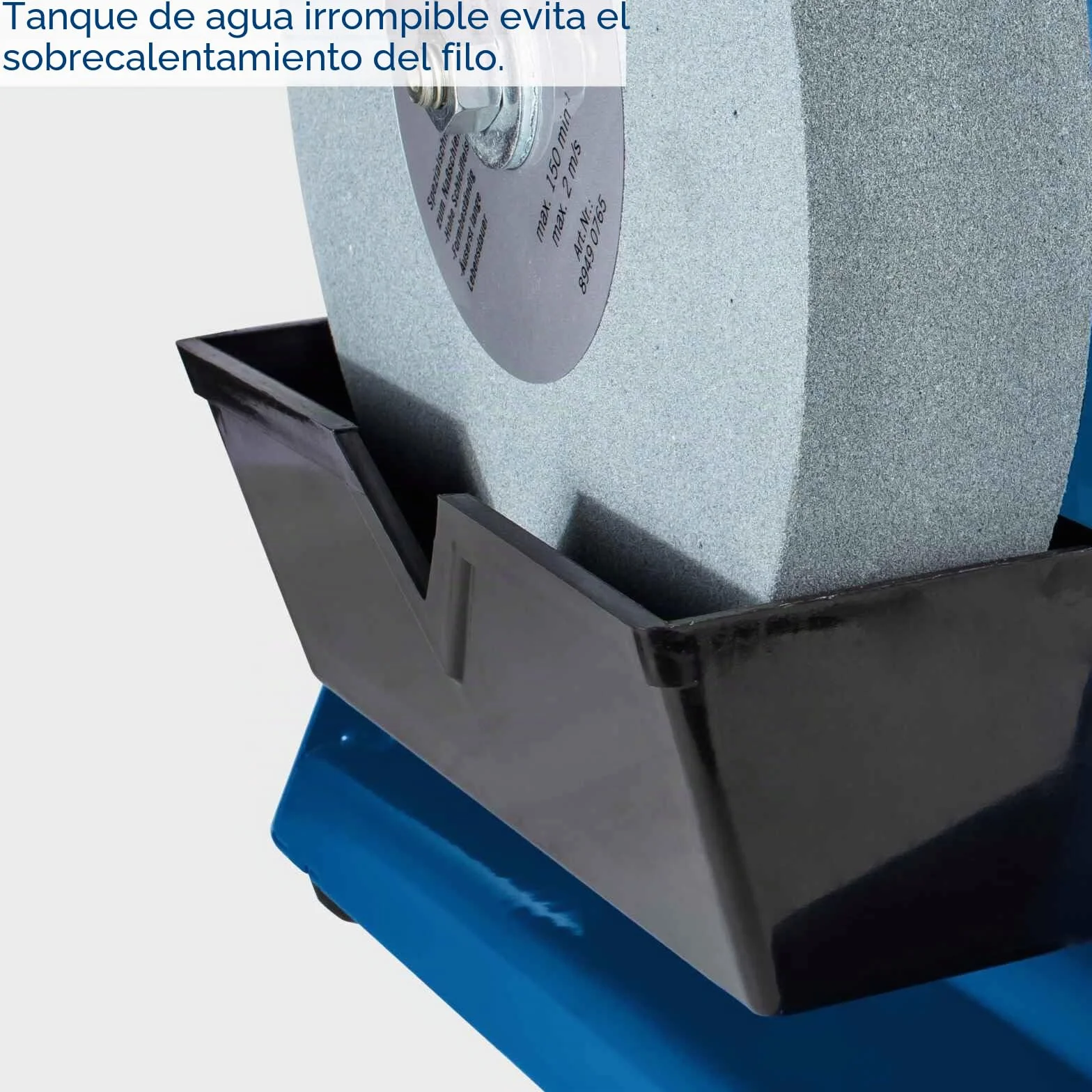 Scheppach TIGER 2500 - Afiladora de piedra mojada, 1 unidad, Azul / Plateado / Negro