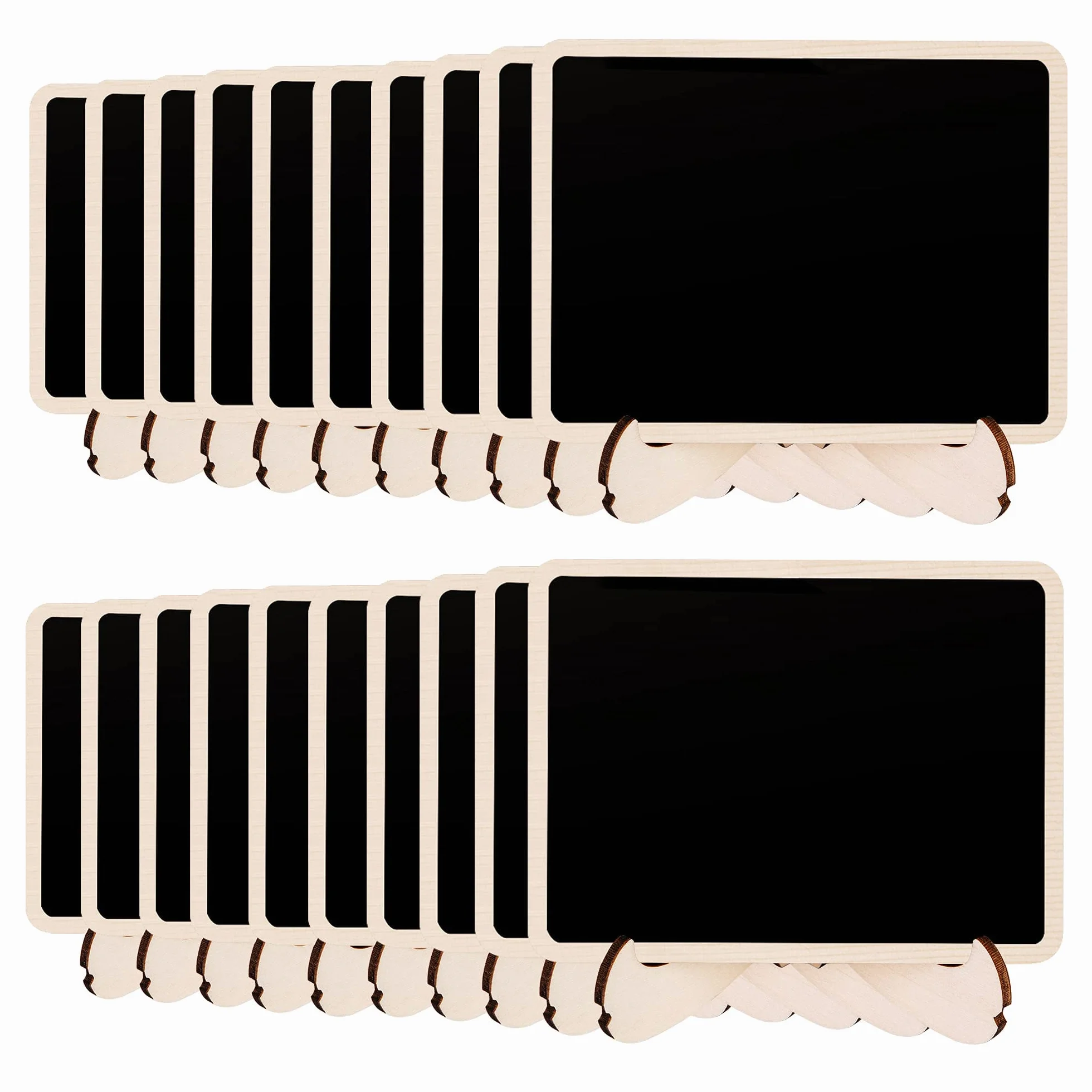 Amazon Basics Minipizarras de madera 20 unidades 10an x 7.6al cm Negro