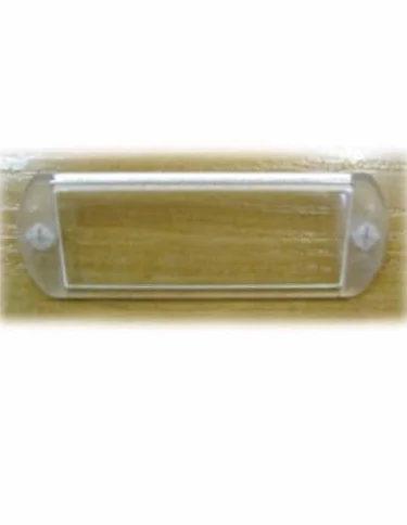 Btv - Juego tarjetero plastico 65x25mm transparente(10u)