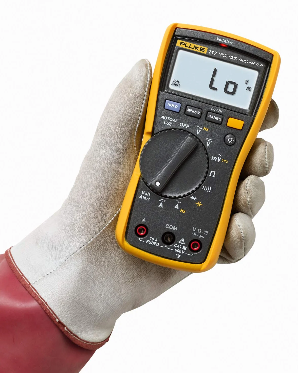 Multímetro digital para electricistas Fluke 117 con detector de voltaje sin contacto