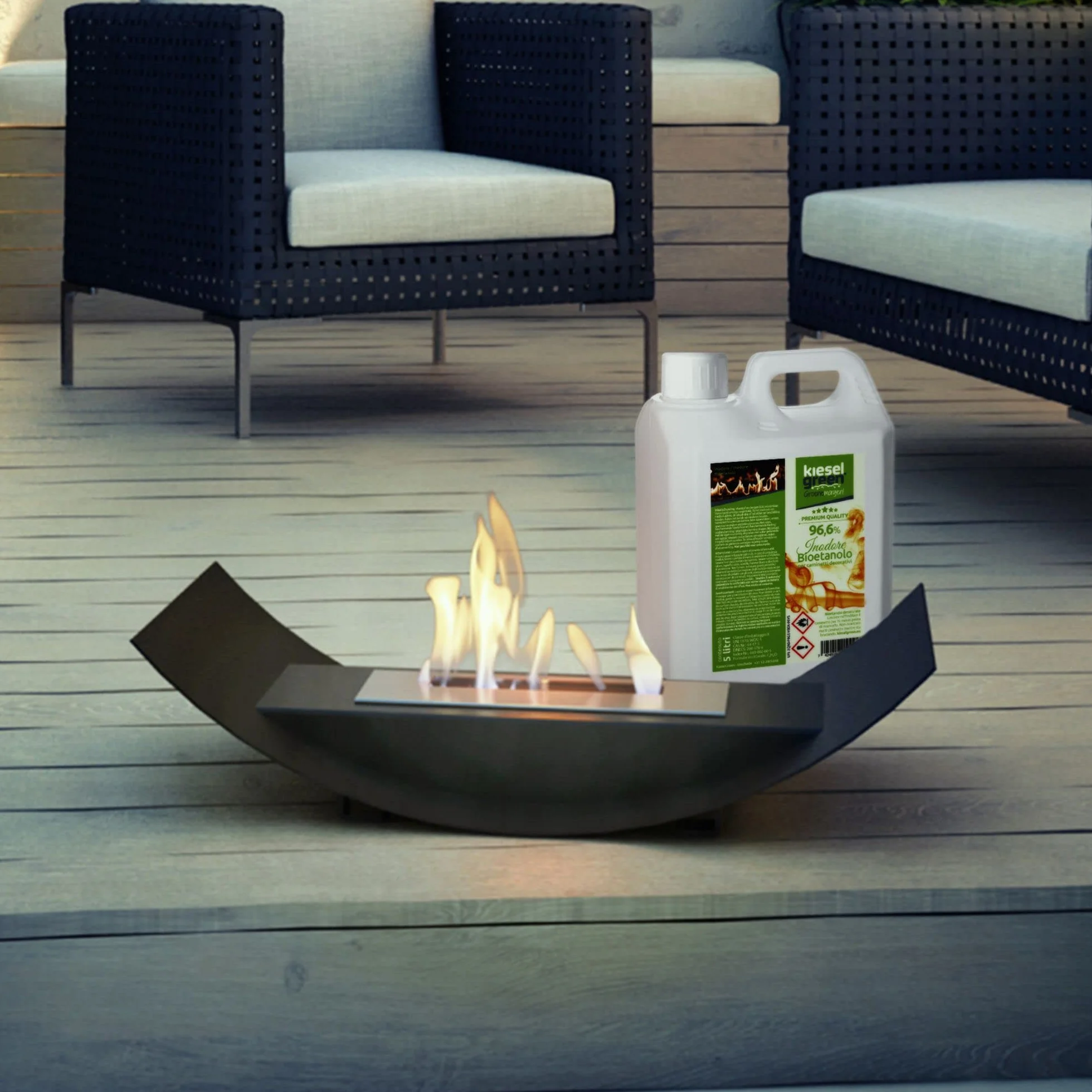 Bioetanol 5 Litros con Fragancia para Chimenea de Etanol