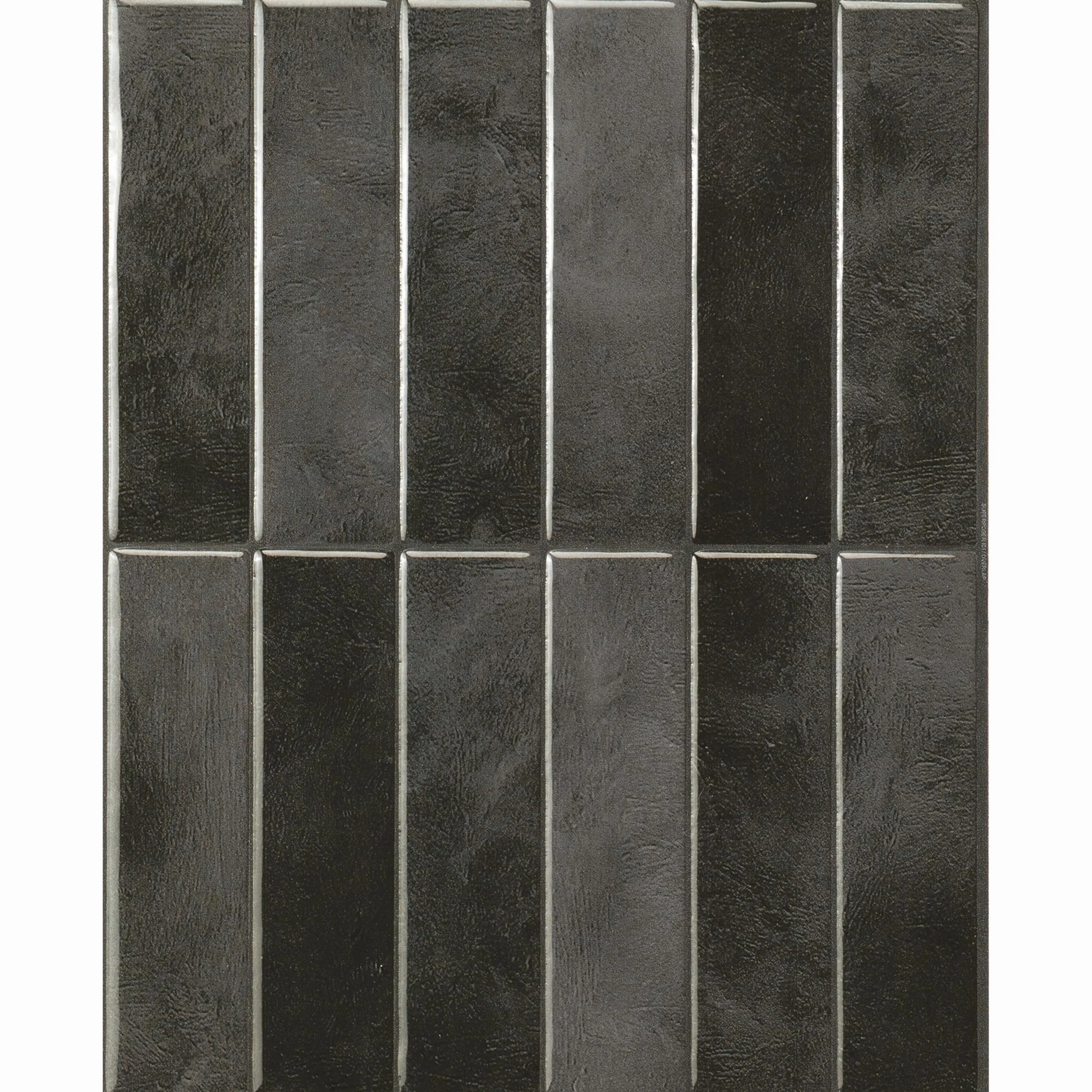 Smart Tiles Azulejos Adhesivos Cocina y Baño - Morocco Negro, Baldosas Vinílicas Autoadhesivas 3D, Paneles Decorativos para Pared, 5 Vinilos 29x22,86 cm, Fácil Instalación, fabricada en Canadá