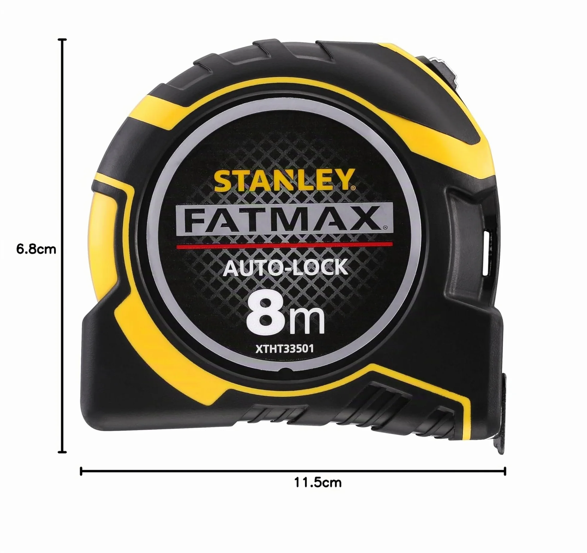 STANLEY FATMAX Flexómetro AutoLock 8m x 32mm Cinta ancha Gancho magnético