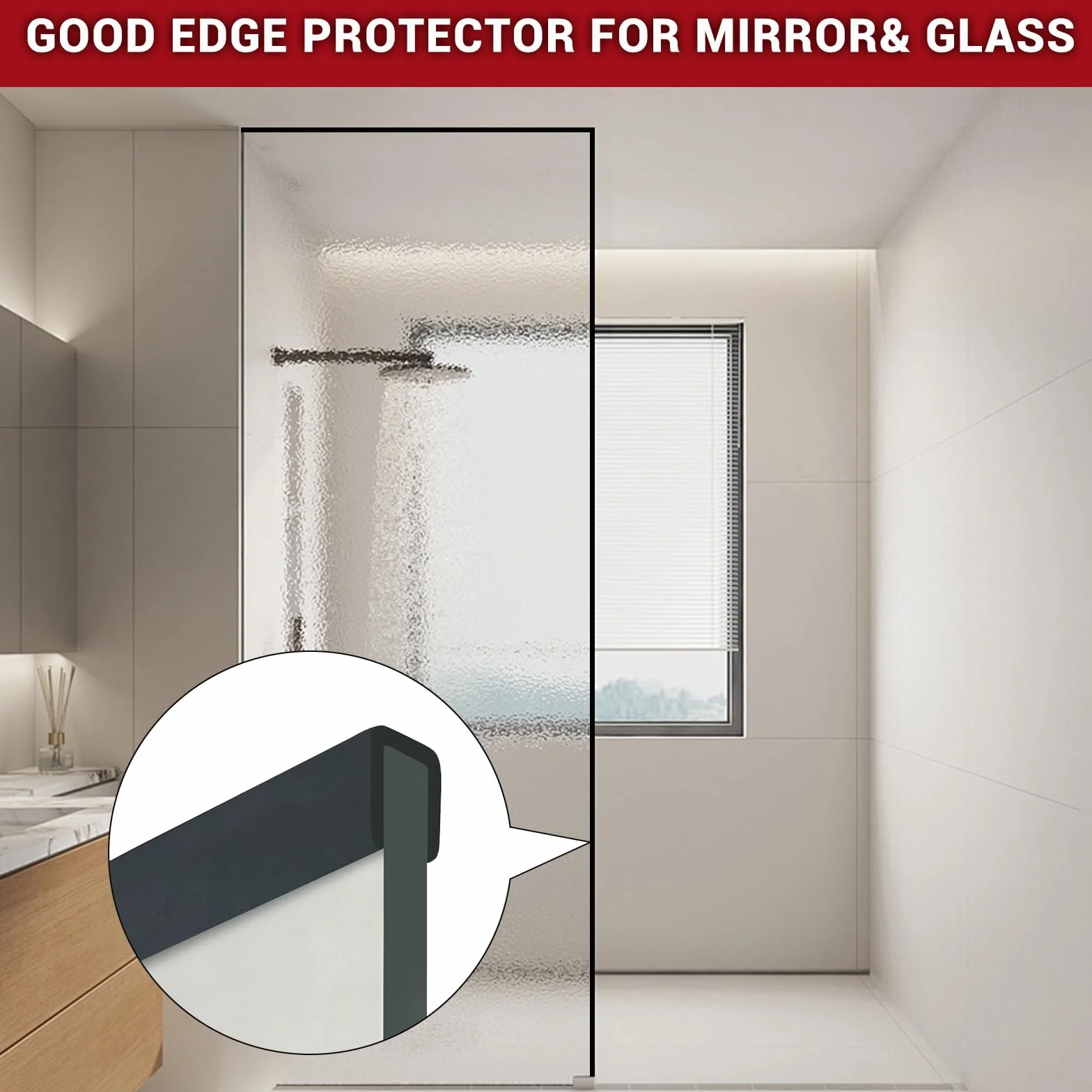 Borde de goma, protector de borde de canal en U flexible autoadhesivo de 10 mm para madera contrachapada, mesas, escritorios, armarios, encimera, borde ancho en forma de U, bandas de borde, 6m