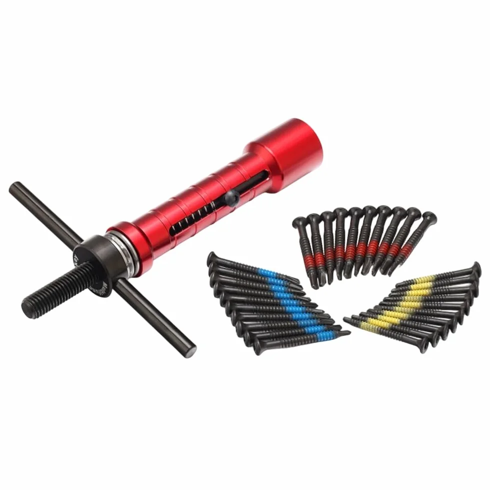 Extractor de Pasadores para Reparación de Cerraduras. Herramienta de Extracción. Incluye 30 Tornillos de de Autorroscantes de Acero.