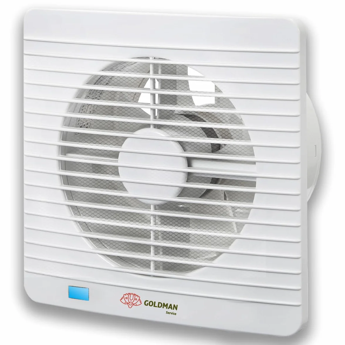 GOLDMAN SERVICE | Extractor de Baño Silencioso con Temporizador Ventilador Extractor de Aire Anti Humedad Olores Válvula Antirretorno y Mosquitera | Diámetro: 100 milímetros 12W