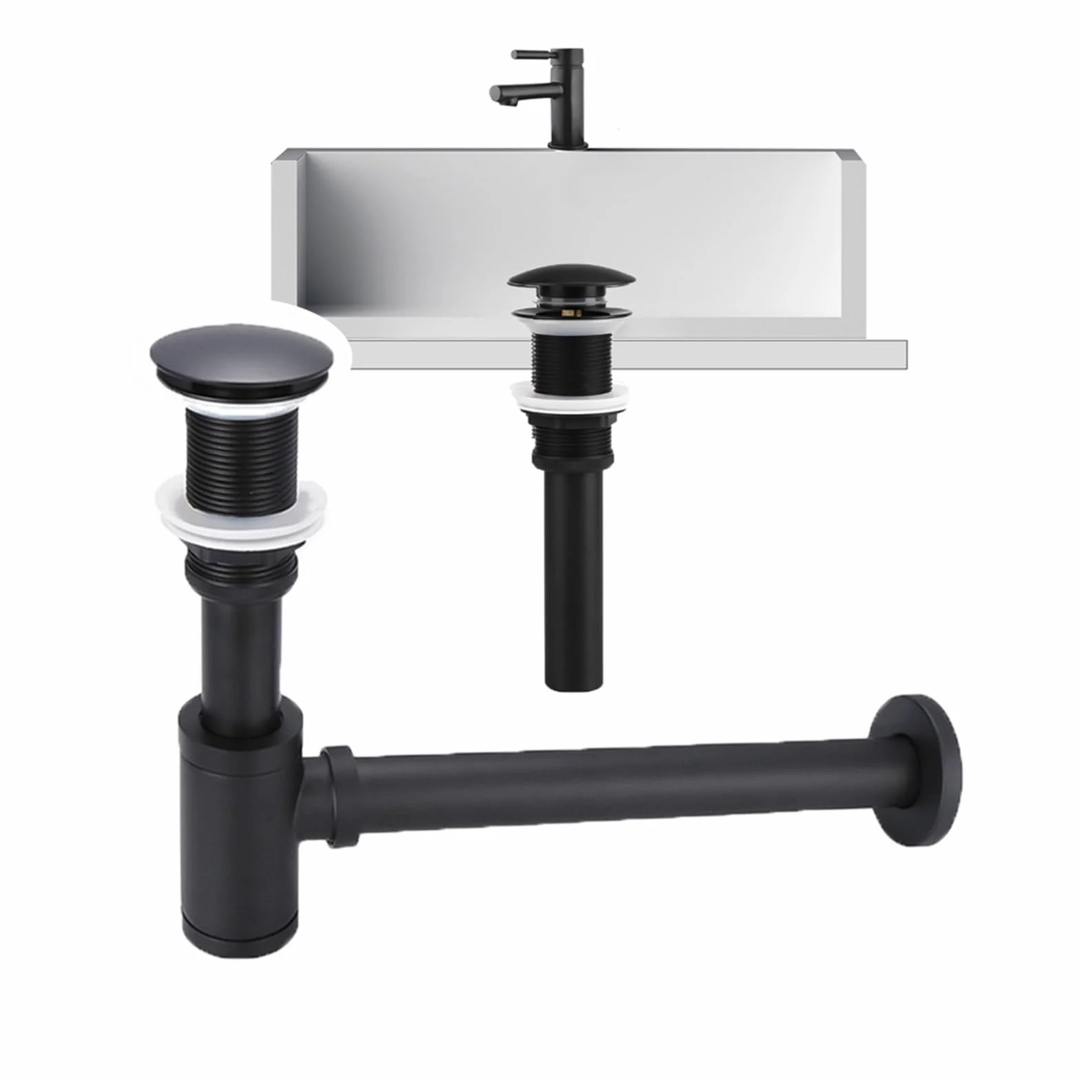Sifón de drenaje for lavabo baño, sifón for botella, filtro emergente moderno, juego tapón Para Baño Aseo(Bottle trap)