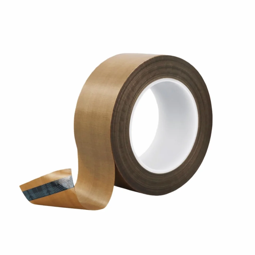 Cinta de teflón marrón resistente a altas temperaturas: tejido aislante de PTFE for máquinas de sellado y aplicaciones eléctricas(15mmx50m)