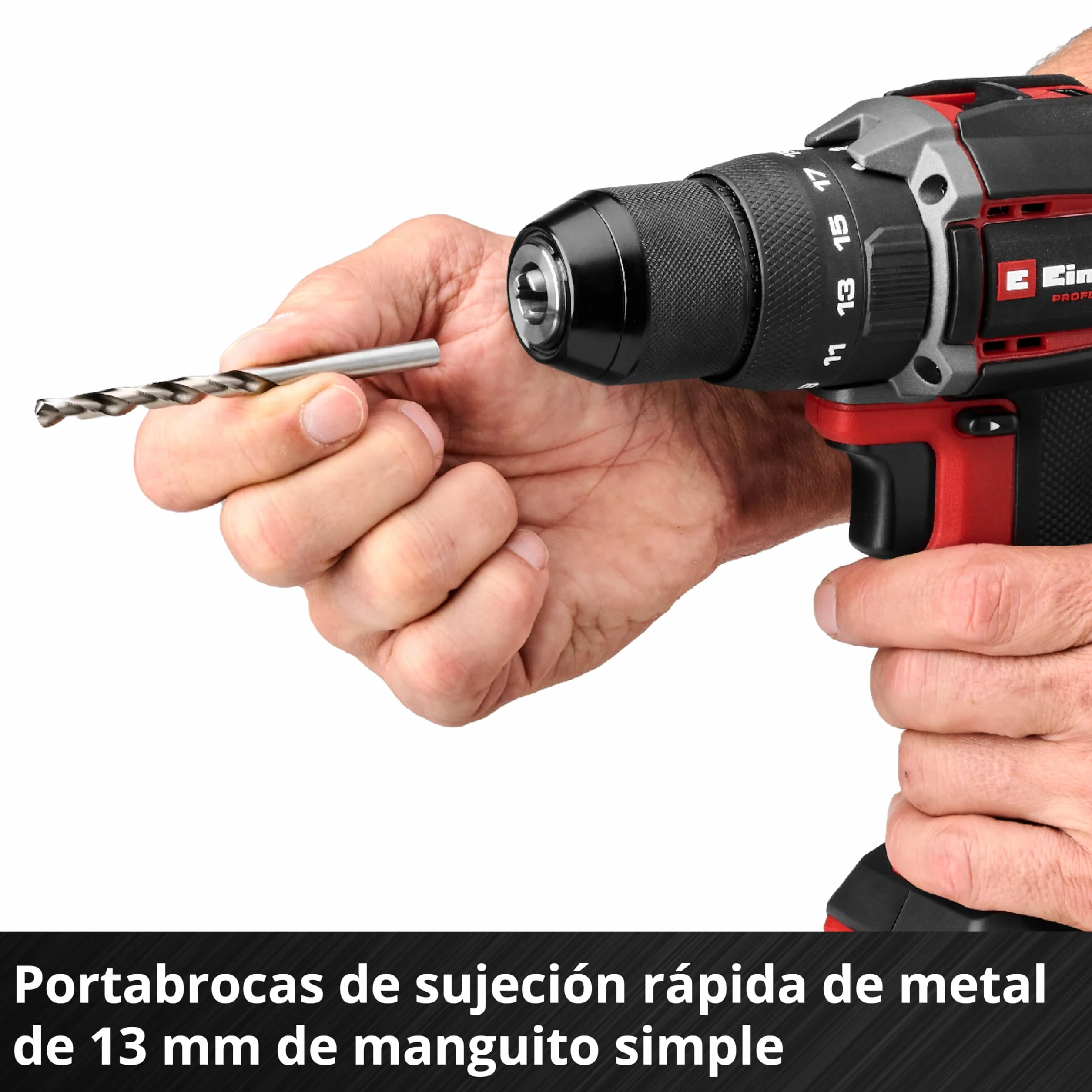 Einhell Professional taladro percutor con batería TP-CD 18/70 Li-i BL-Solo Power X-Change (18 V, sin escobillas, 70 Nm, antirretroceso, portabrocas de 13 mm, 2 velocidades, sin batería)