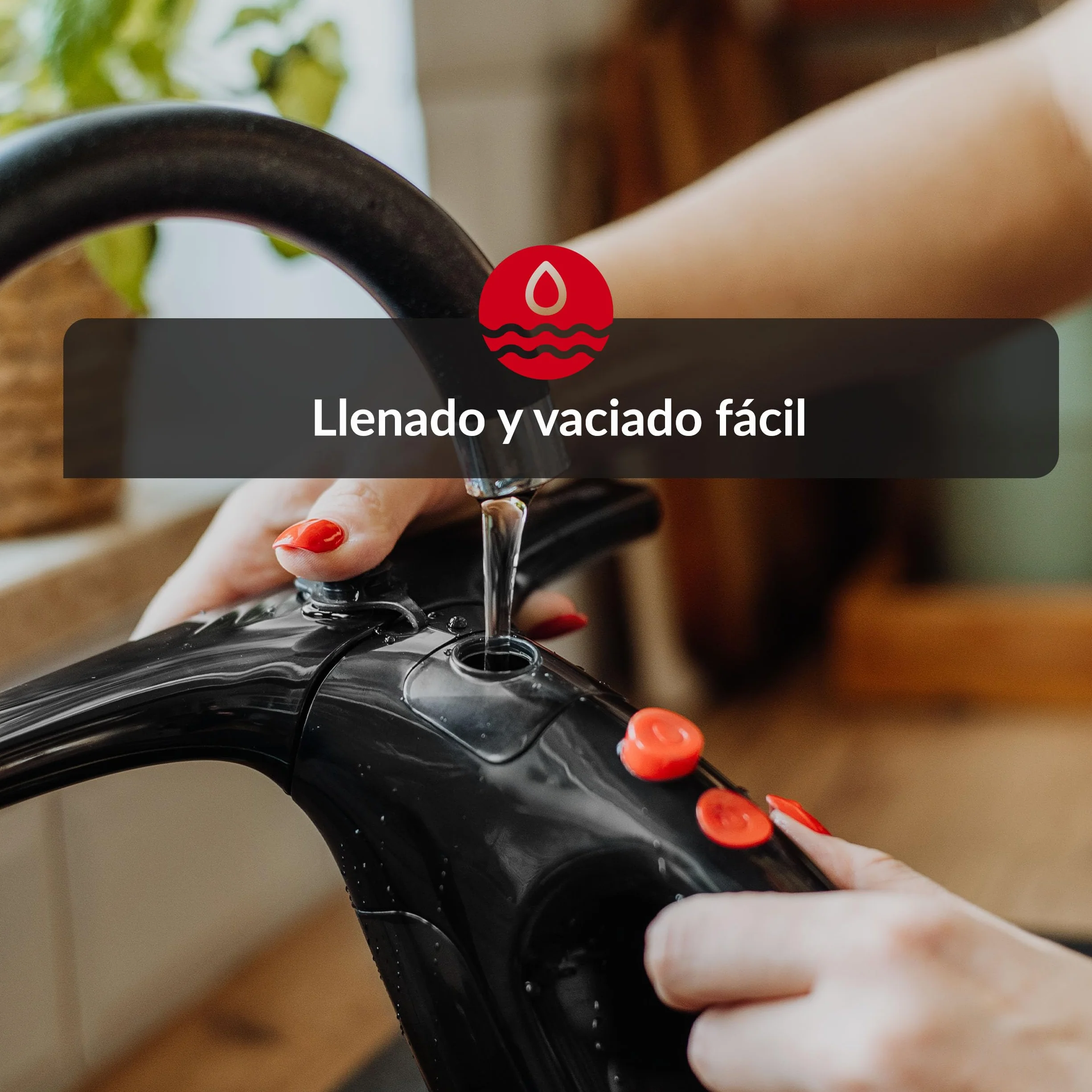 LEHMANN Sargo Limpiador de Cristales con Batería, Autonomía de Batería 25 min, Ancho de Lavado 25 cm, 75 m2 por Carga, Depósito Agua Sucia 100 ml, Lanza Telescópica Ajustable, Paño Microfibra