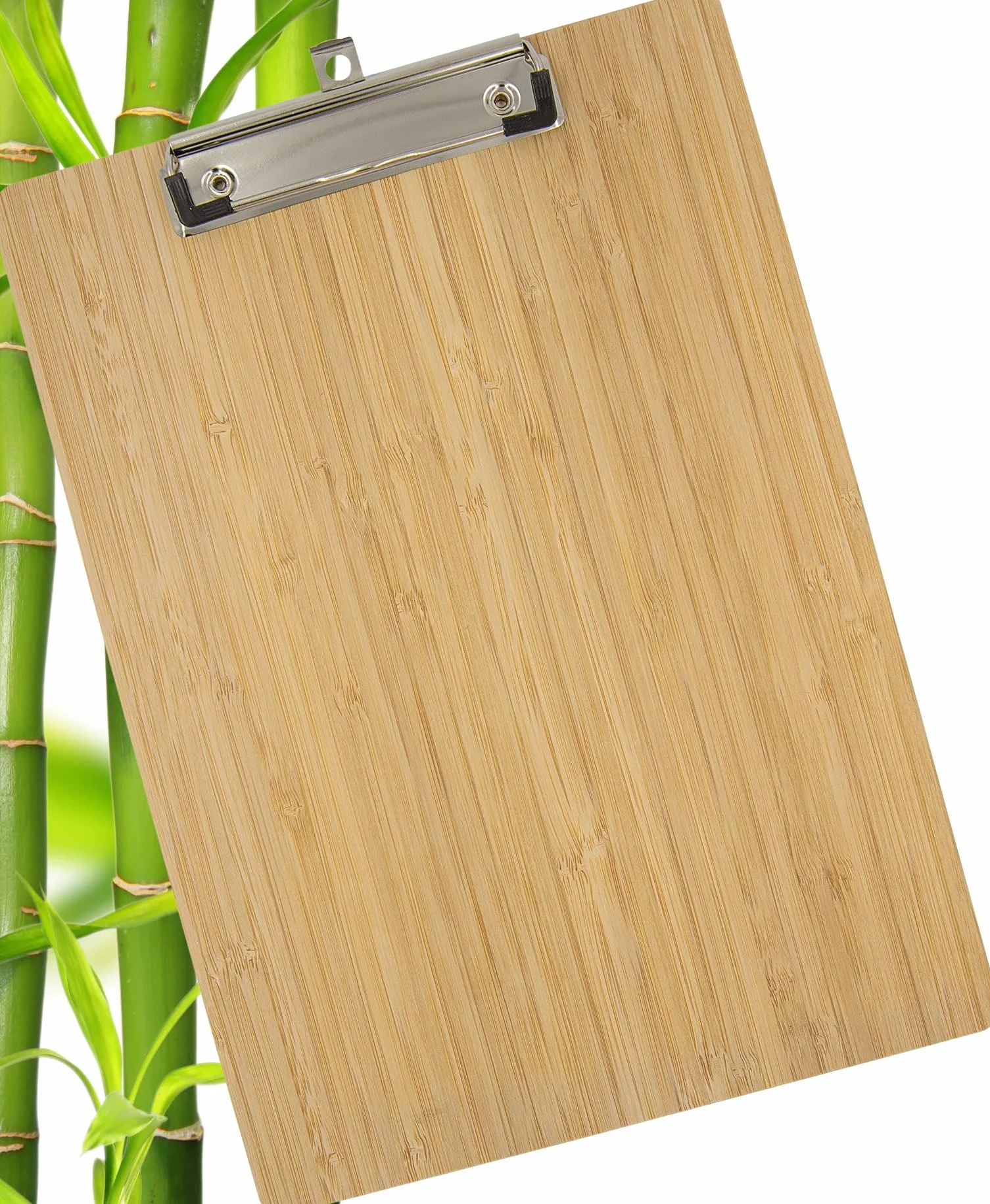 WEDO Portapapeles DIN A4 de bambú, tablero de madera marrón