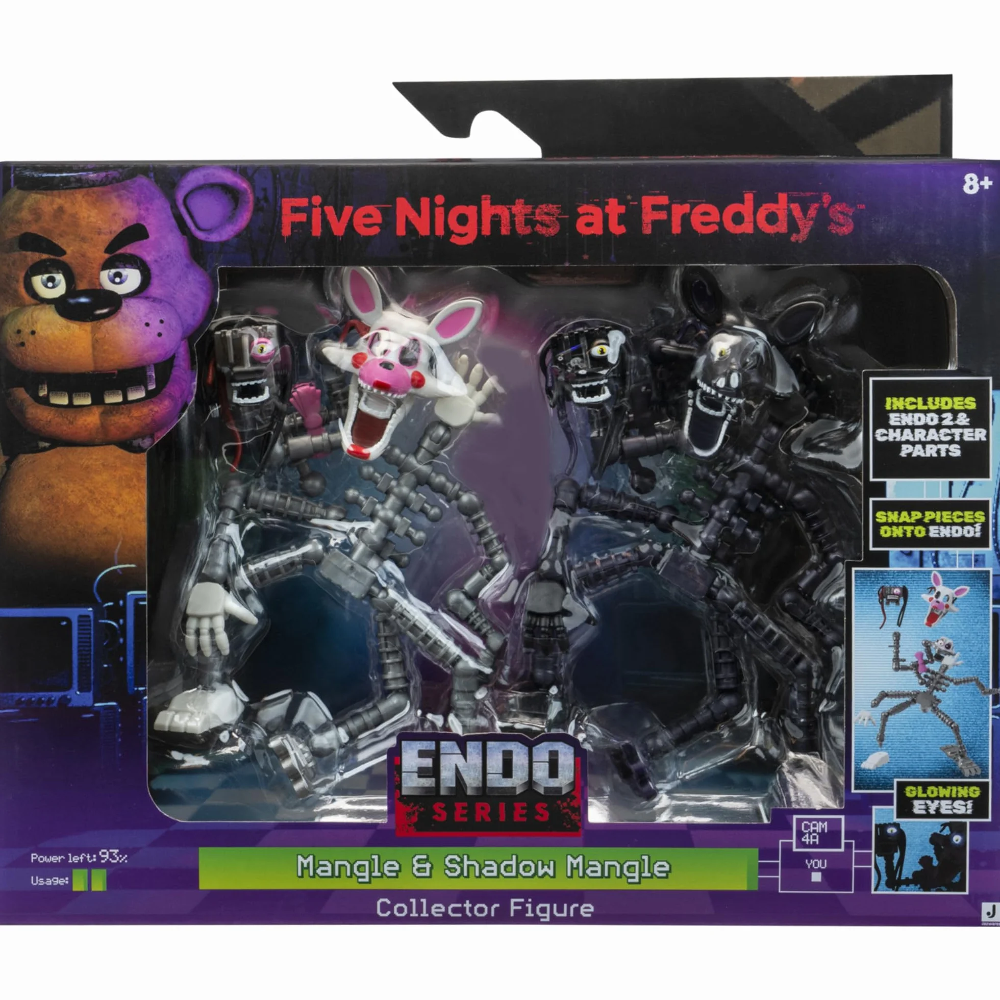 Five Nights at Freddy'S Endo-Series - Figura de coleccionista Endo-1 de 6 Pulgadas con Piezas Intercambiables de Mangle y Shadow Mangle