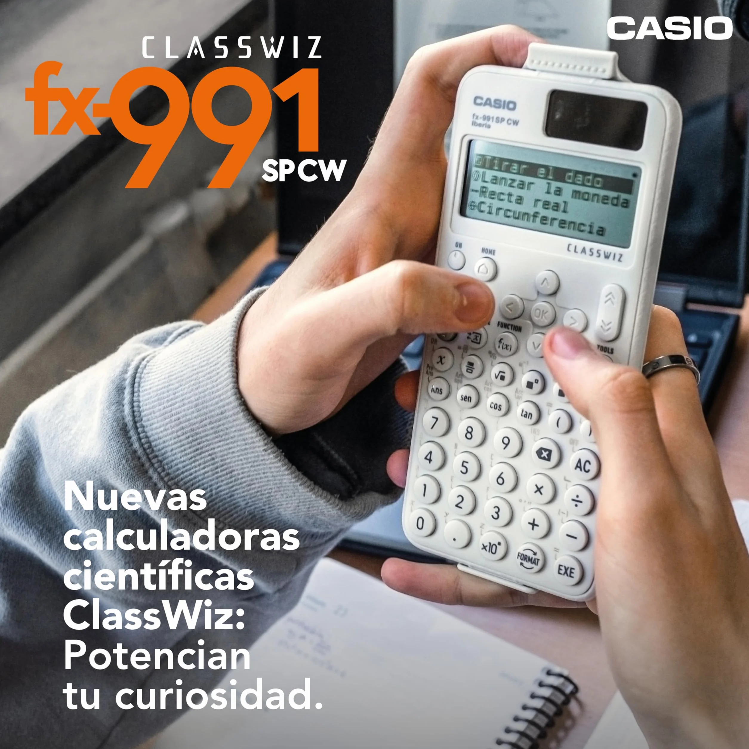 Casio FX-991SP CW Calculadora Científica 560 Funciones Solar Blanco