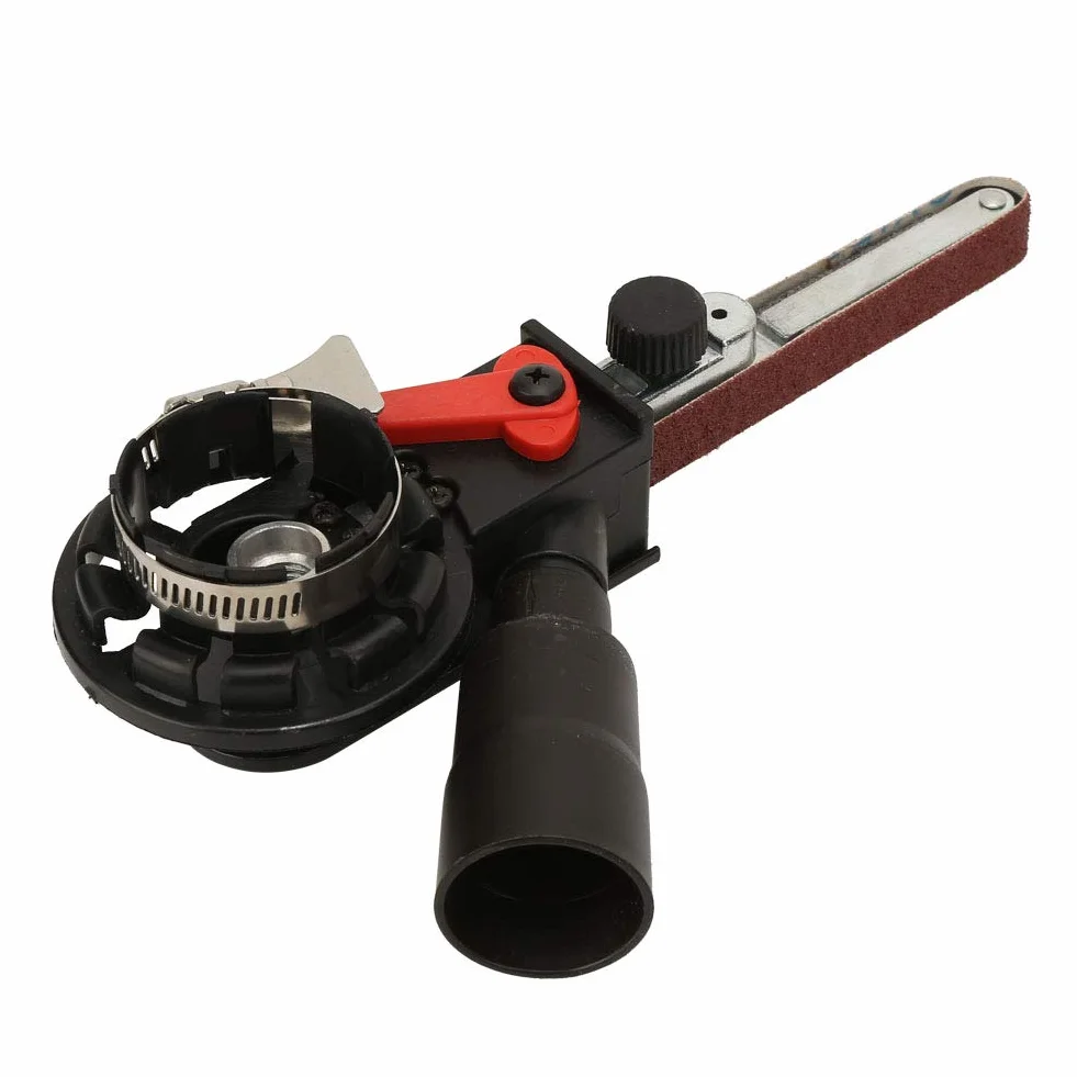Adaptador de Mini Lijadora de Banda, Fácil de Instalar, Adaptador de Cabezal de Lijado para Lijadora de Banda, Herramienta de Pulido Profesional para Amoladora Angular, Accesorio