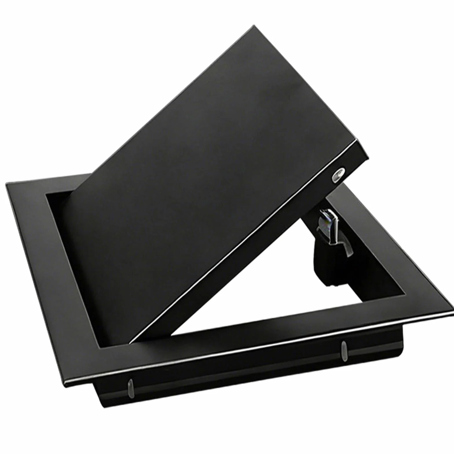 Panel de acceso de techo de paneles de yeso de metal, con cerradura magnética, panel de acceso de tubería for paredes o techos, adecuado for cualquier(Black,25x25cm)