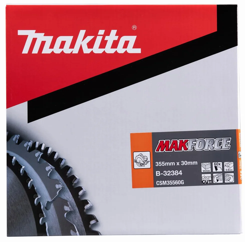 Makita B-32384 Hoja Makforce T.C.T. 355x30mm 60T Madera