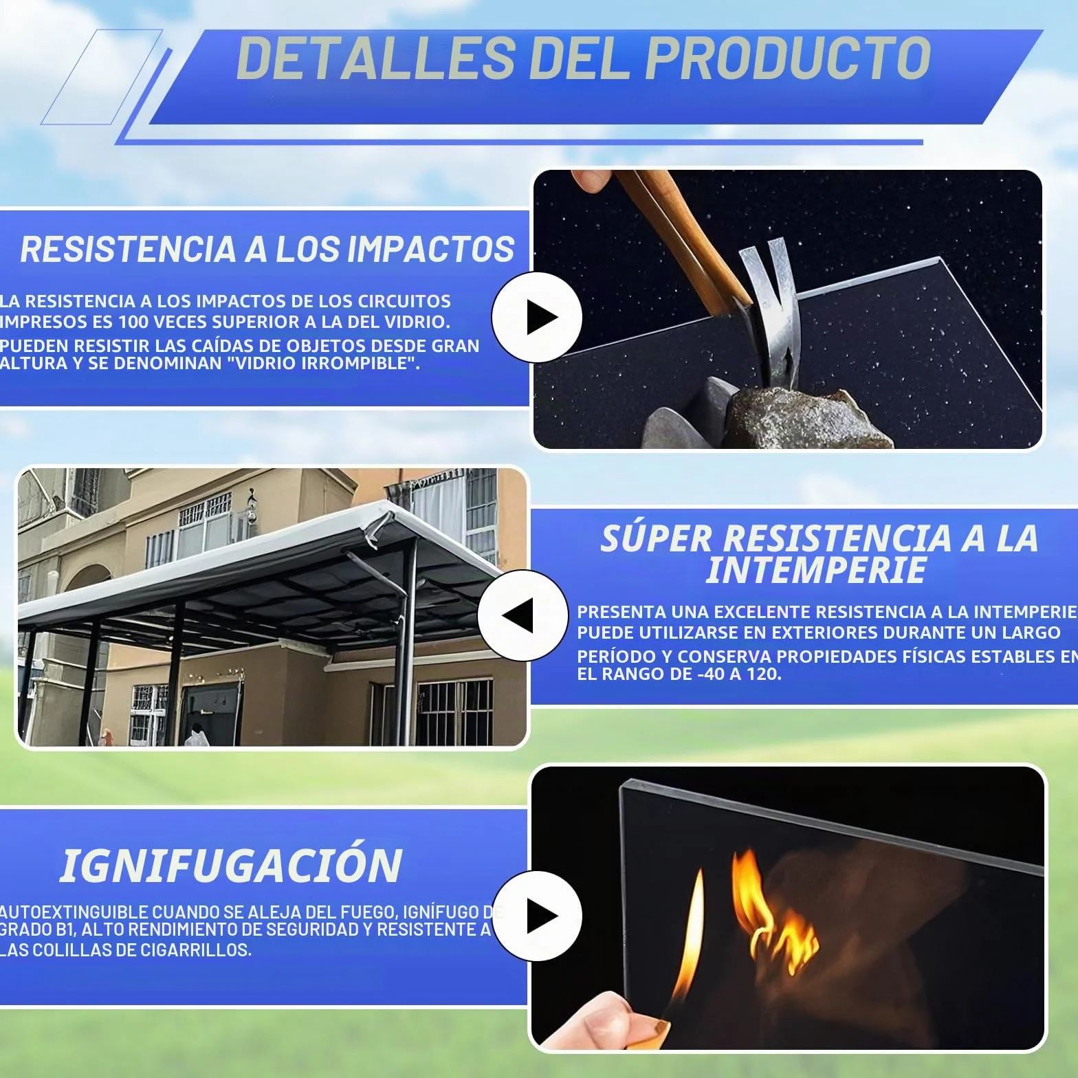 Placas de Policarbonato Transparente, Paneles Tejados de Plastico Exterior, Hoja Metacrilato PC Placa Acrílica Transparente, Cubierta de Reemplazo para(1-25 Metros Opcional)