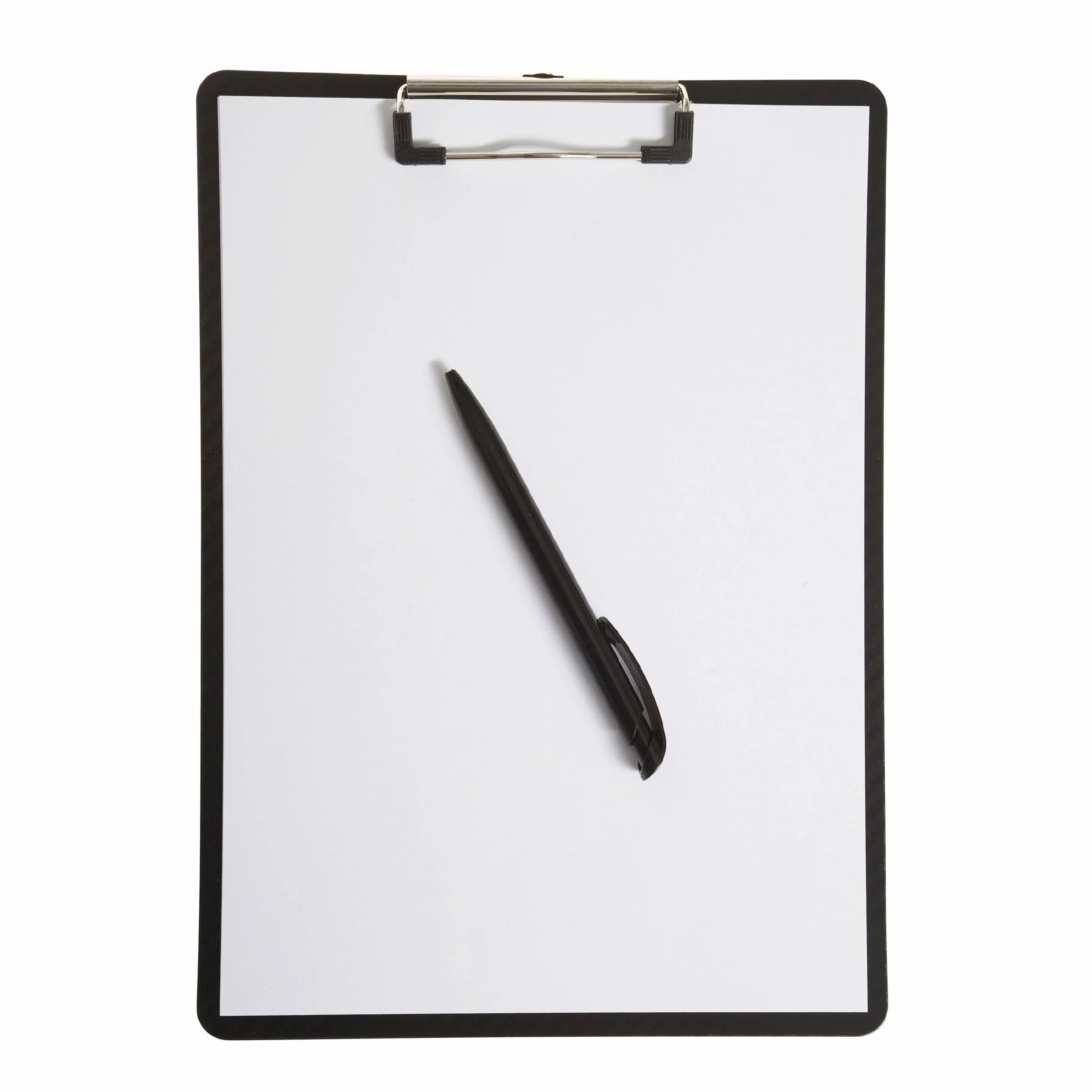 Plasware Tabla Sujetapapeles A4, Einschiebbare Orificio para Colgar, Negro