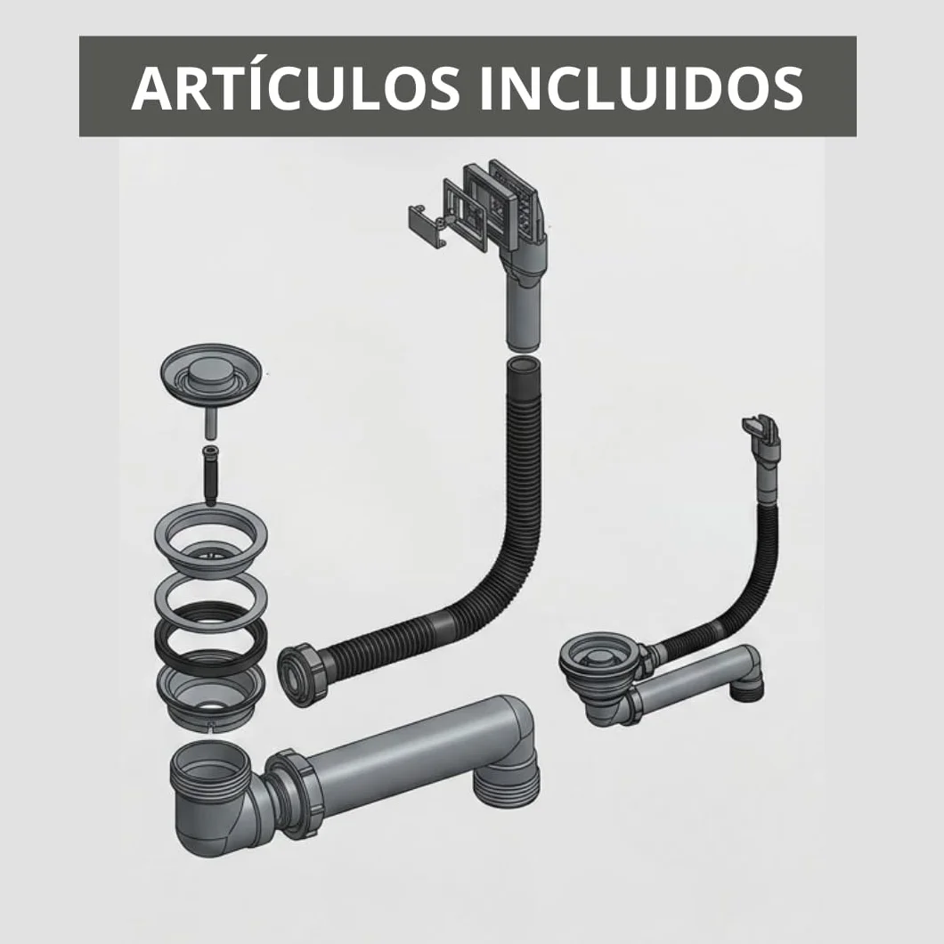 AZERODESIGN-Fregadero-Fregadero cocina-Fregadero cocina 1 seno-Fregaderos modernos para cocina-Fregadero sobre encimera-Fregadero bajo encimera-Fregaderos modernos (NEGRO MATE, 440 X 440 MM)