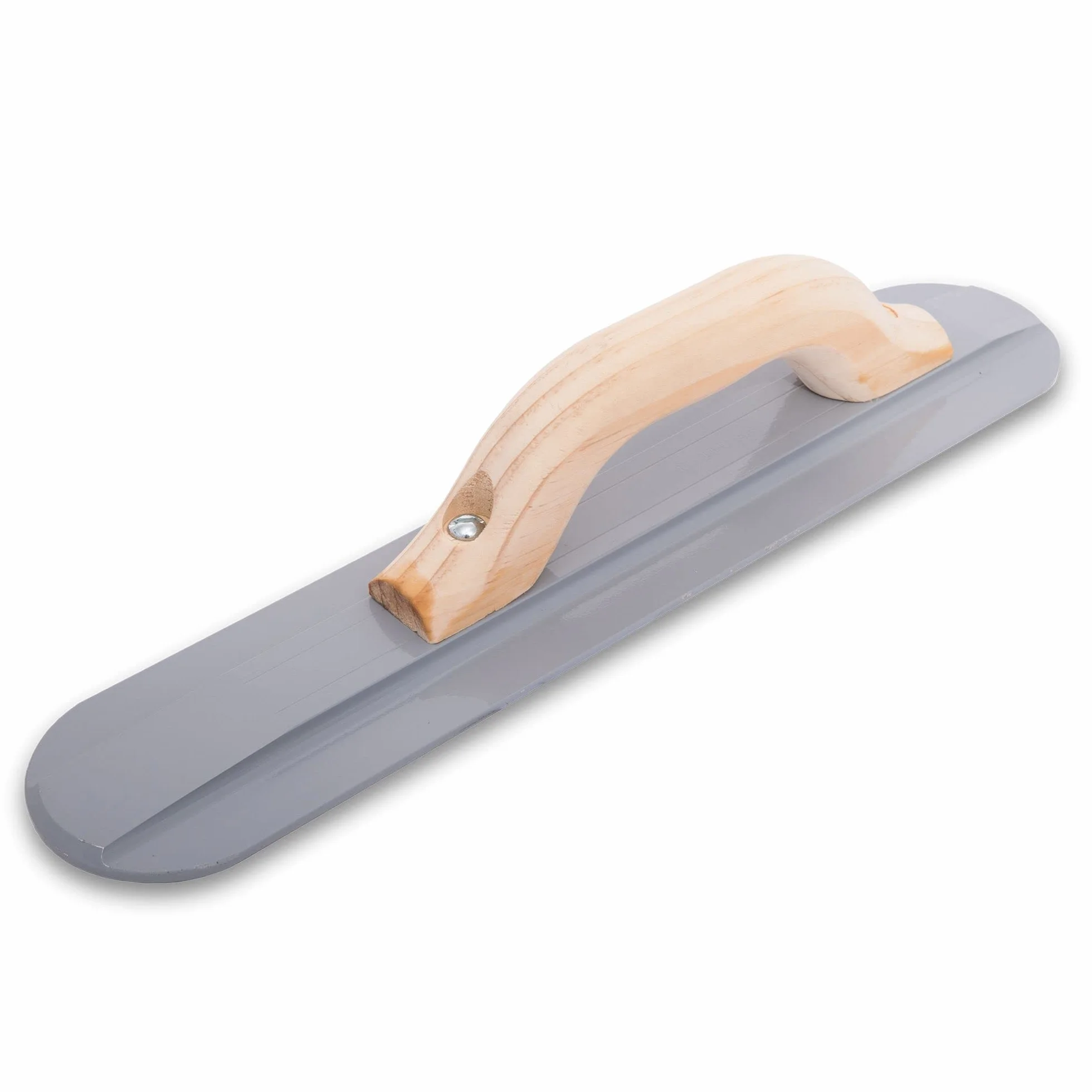 Alisador de mano Marshalltown con mango de madera, magnesio, para suelo y hormigón, tamaño del alisador: 305x79 mm