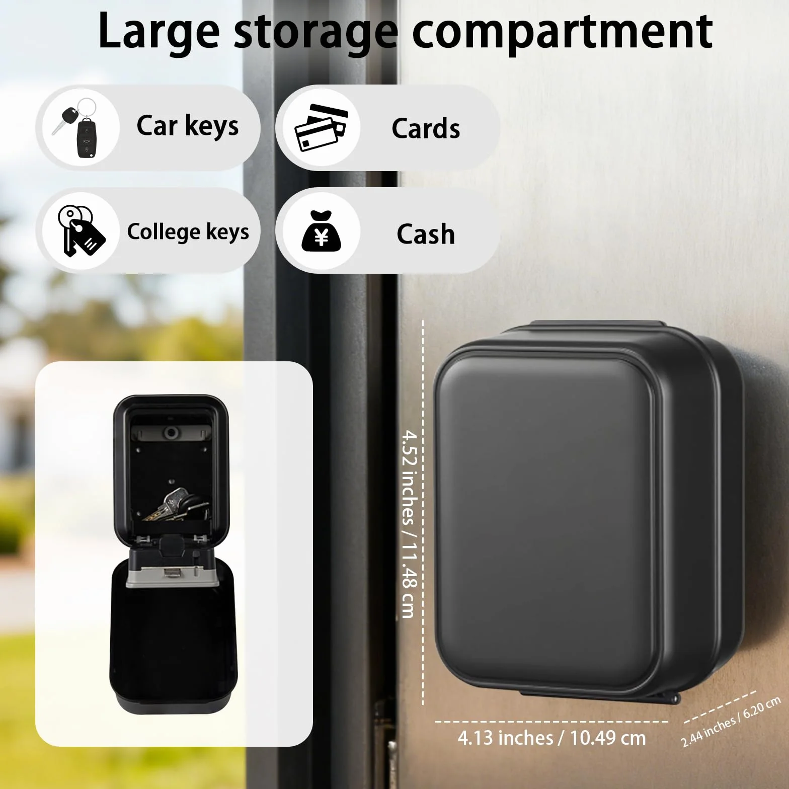 Caja fuerte inteligente para llaves Bluetooth TTLock código PIN 12 dígitos resistente intemperie