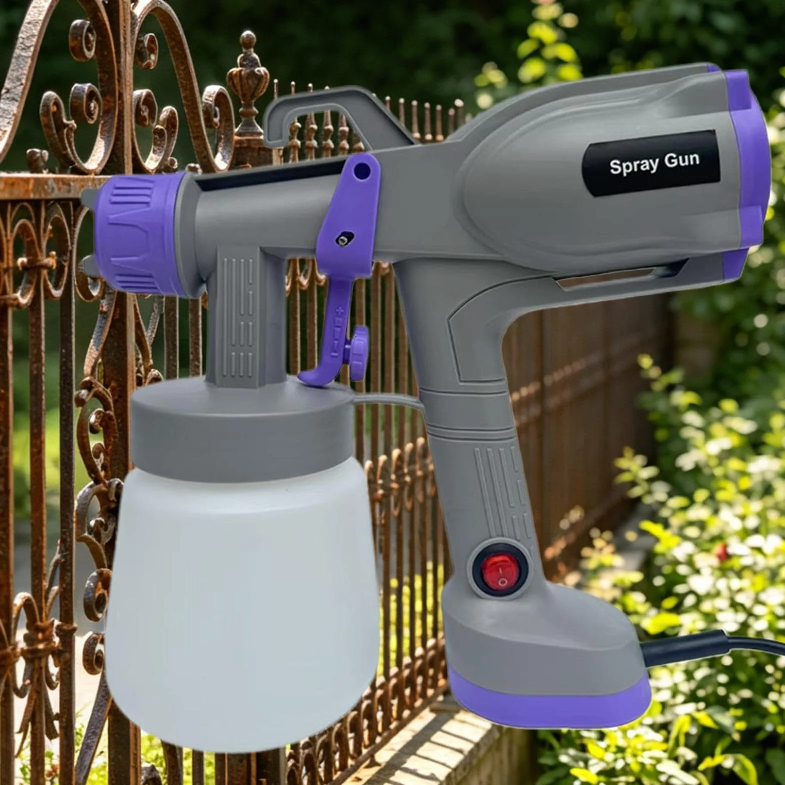 Potente Pistola de Pintura, Pistola de Pintura eléctrica | Patrón de pulverización preciso, pulverizador de pintura de resistente, pulverizador de pintura con diseño ergonómic