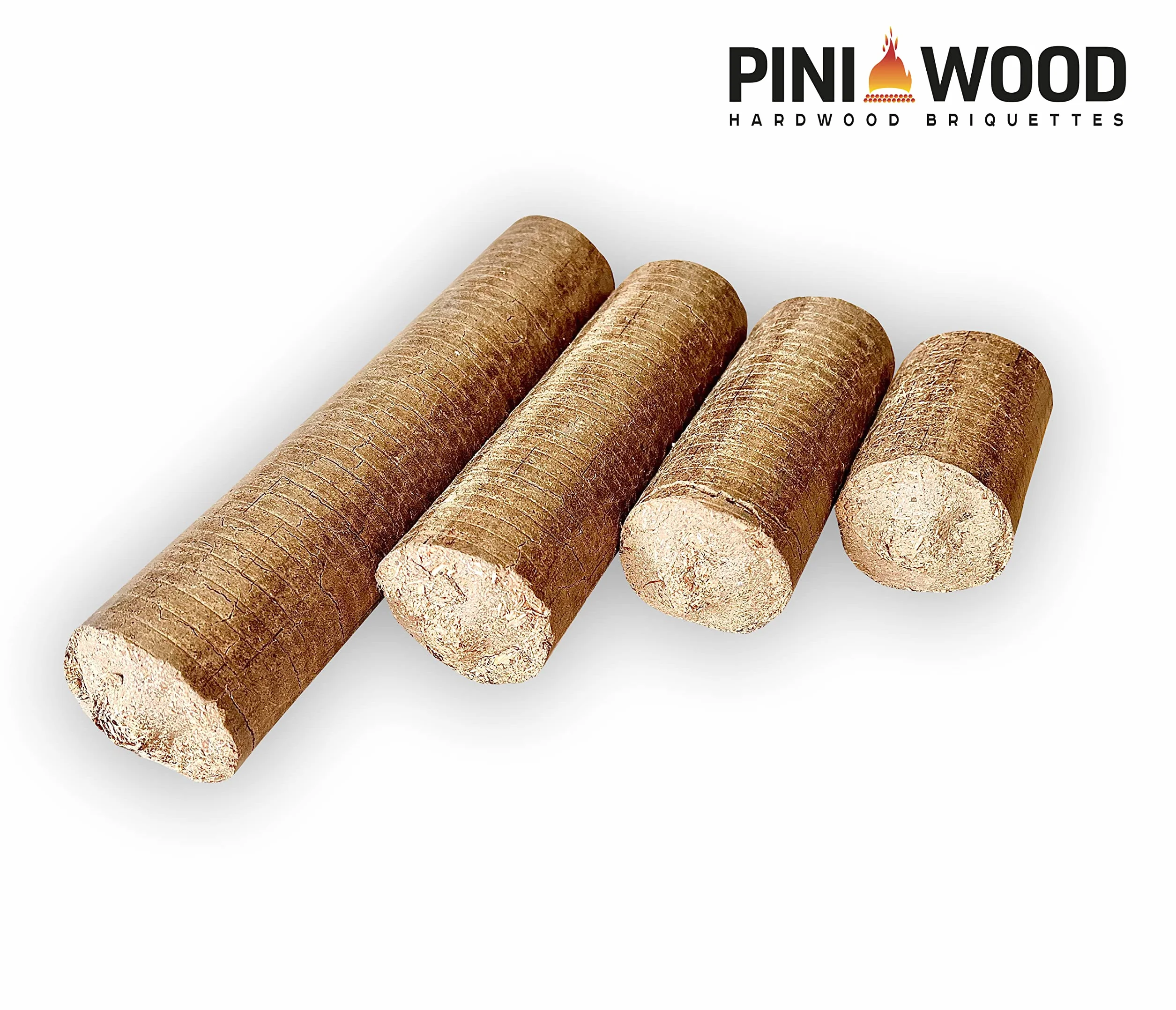 PINI Briquetas de madera dura, 100% roble, 30 kg, chimenea, estufa, leña, barbacoa, briquetas de roble con larga duración de combustión