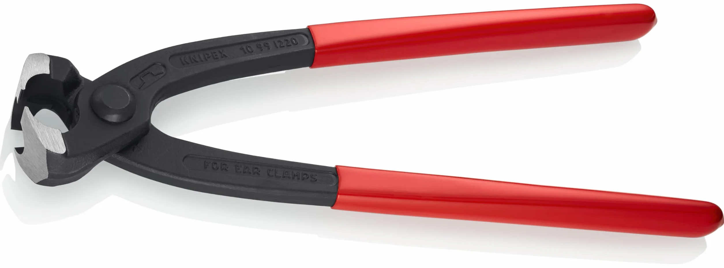 KNIPEX - 10 99 i220 Tools - Alicates de abrazadera de oreja, mandíbulas delanteras y laterales (1099i220), rojo