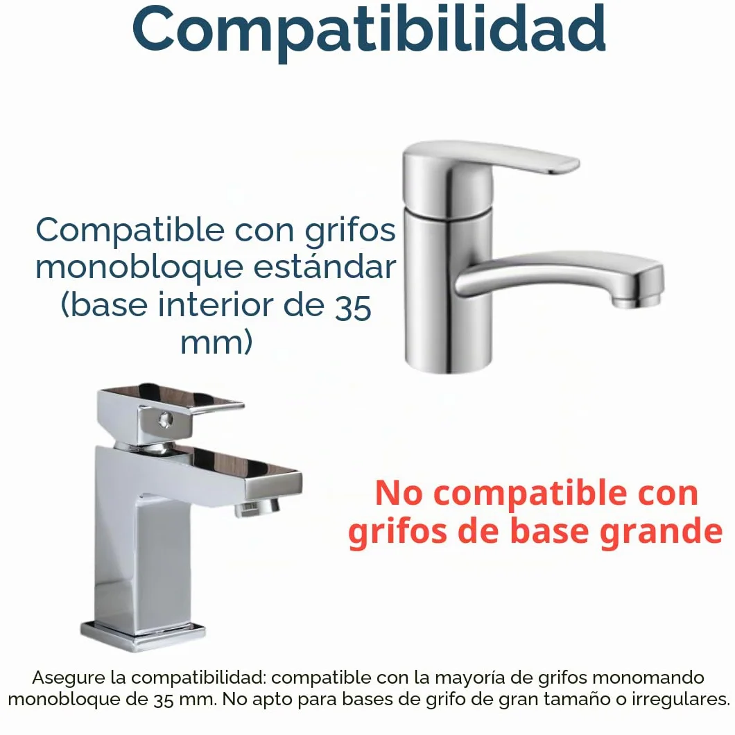 Kit de fijación para monobloque monomando para lavabo o fregadero