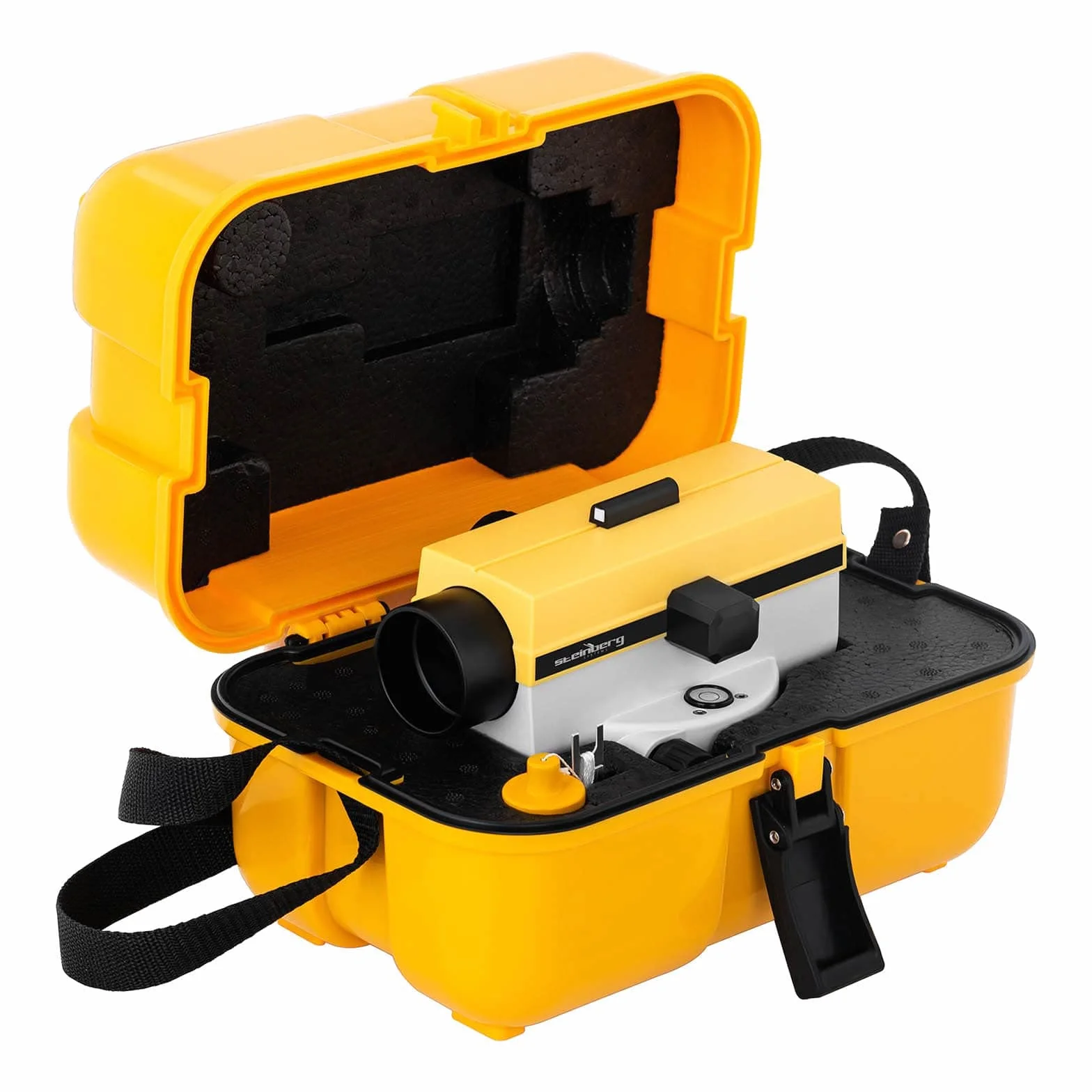 Steinberg Systems Nivel Óptico Para Topografía SBS-LIS-32/40 (Con trípode y mira, 32 aumentos, Lente 40 mm, Desviación 1 mm, Compensador amortiguado por aire)