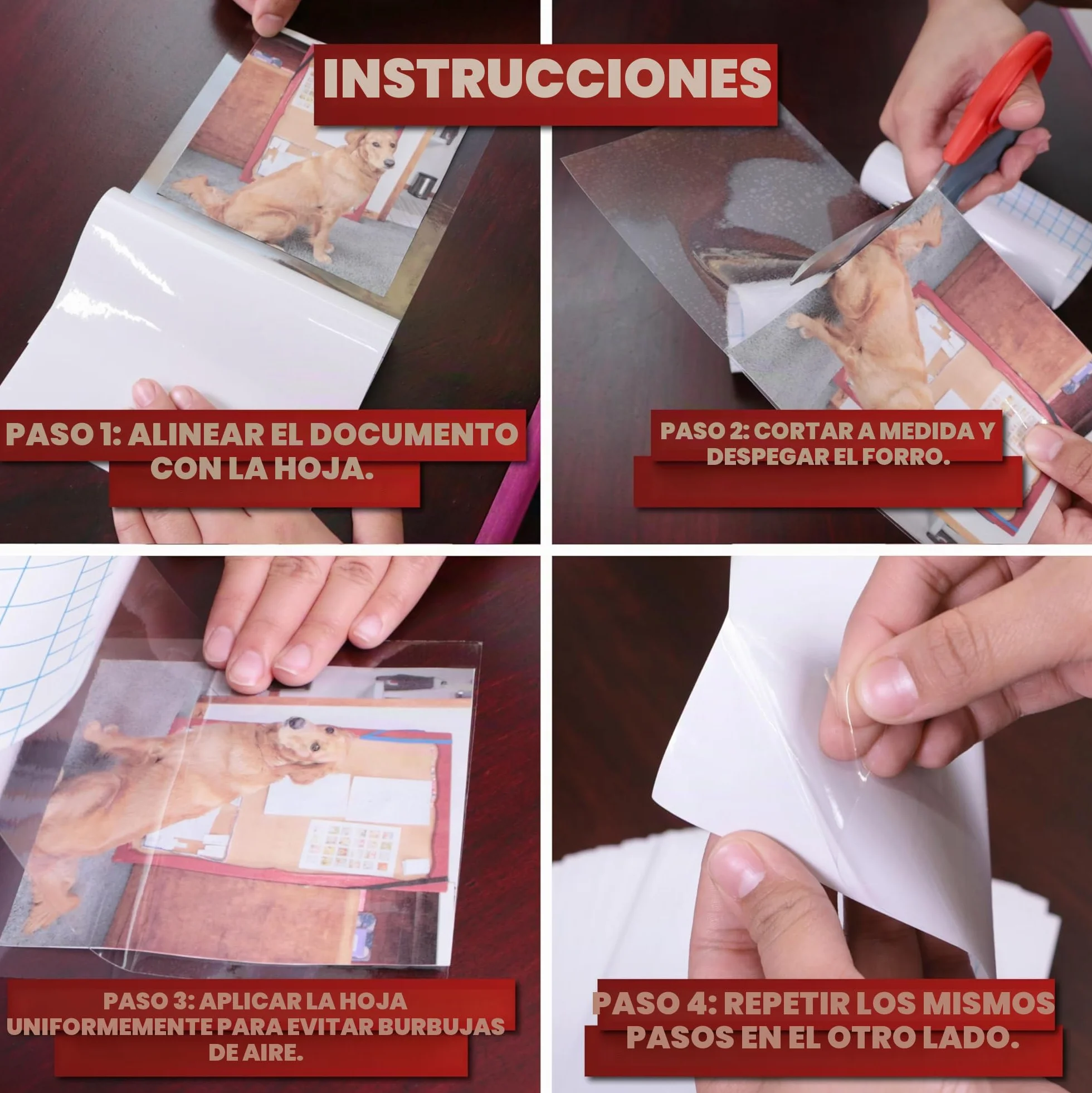 XFasten Láminas de Plastificar Autoadhesivas 9 x 12 Pulgadas Paquete de 50 4.76 de Espesor