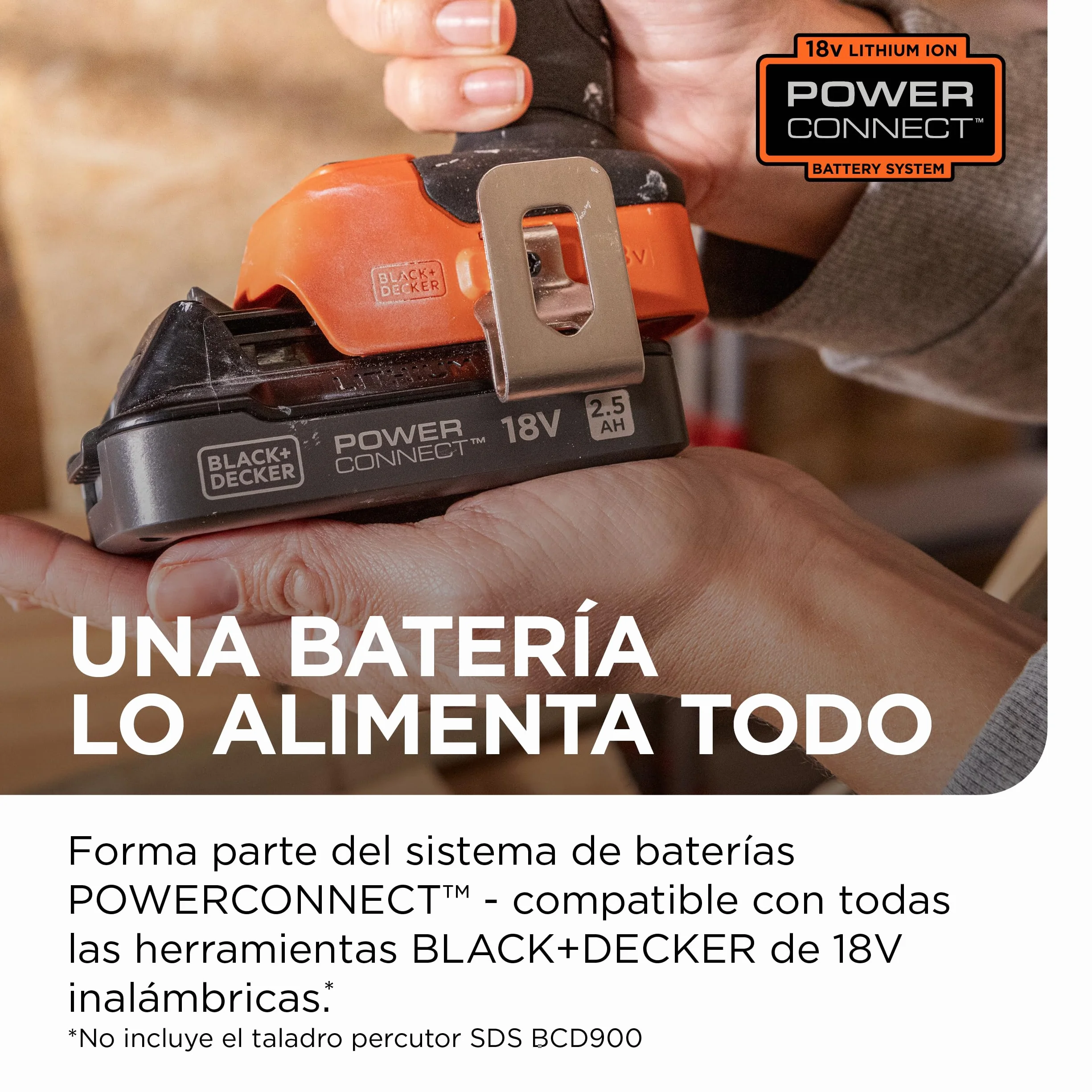 BLACK+DECKER Destornillador de impacto sin escobillas, unidad desnuda llave de impacto inalámbrica y 20 brocas, sin batería ni cargador, BLIM78NZ-XJ