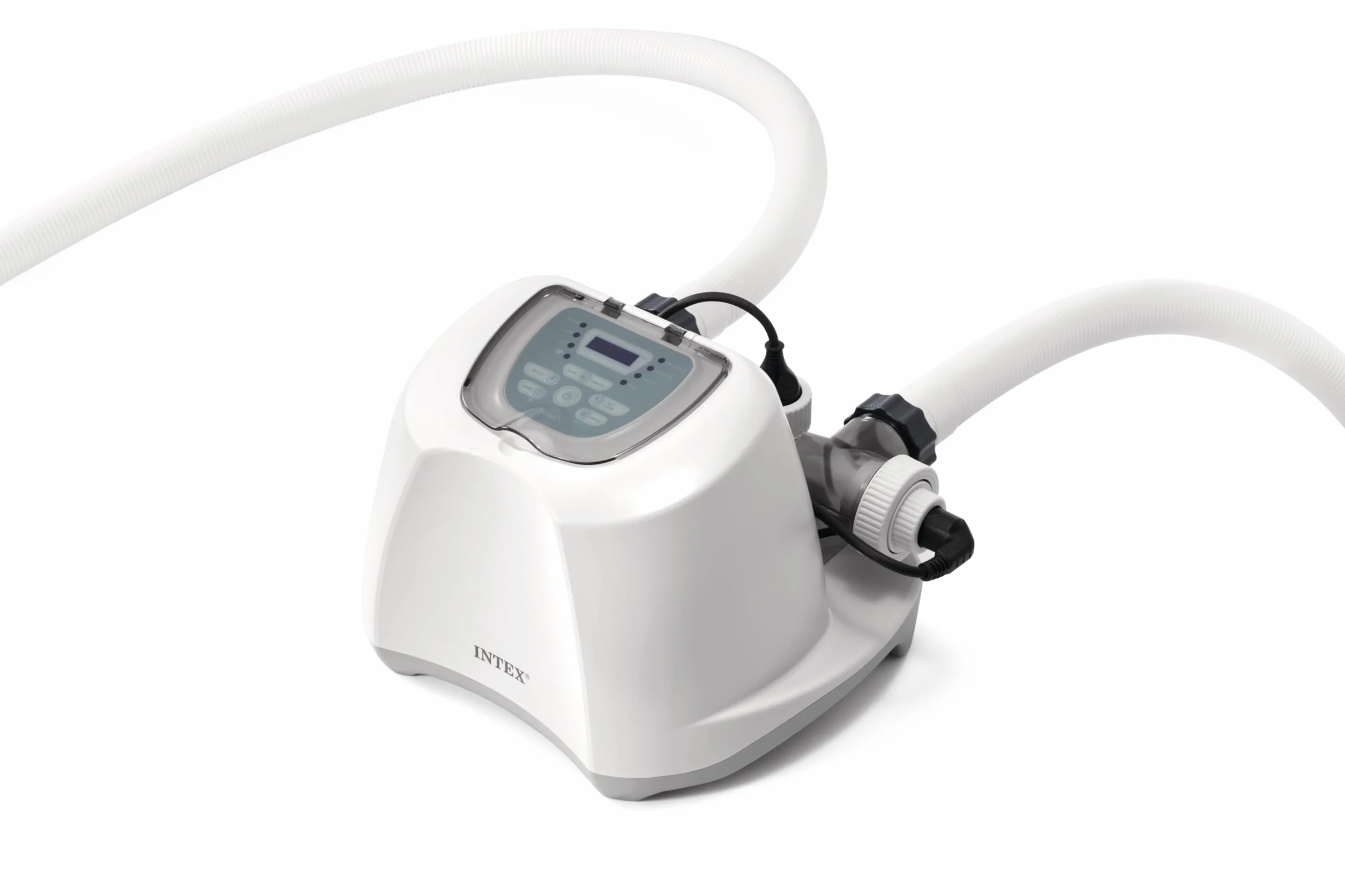 Intex Clorador salino E.C.O. 16 g/h, QS1600 PLUS, Piscinas hasta 68.000 L, Con wifi, Con app, Autolimpieza programable, Panel digital, Depuradoras 2.650-12.112L/H, Cloración salina (55302)