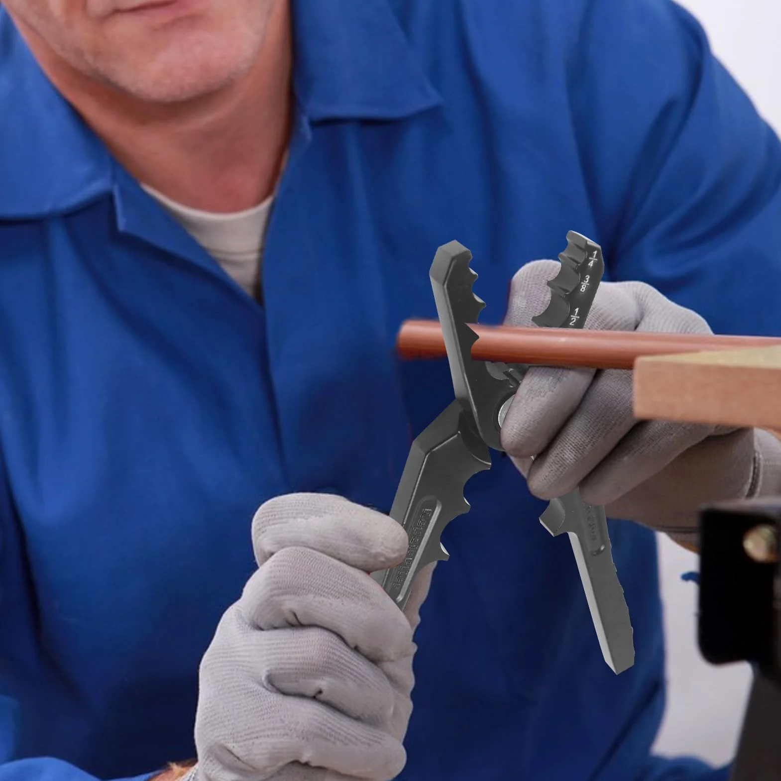 Pinza para Tuberías de Cobre - Alicates de Precisión Refrigerante | Herramienta Profesional para Formar Tubo Plano Enderezador Manual Uso Industrial Taller Reparador Aire Mantenimiento