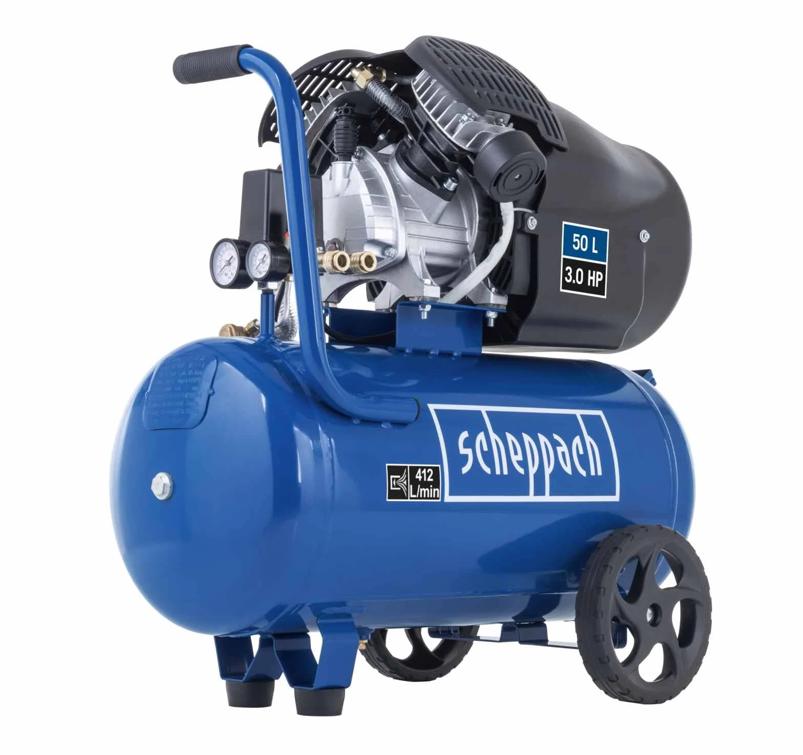 Scheppach - 5906102901 - HC53DC Compresor de Aire de 2 cilindros. 2200W 3CV 50L