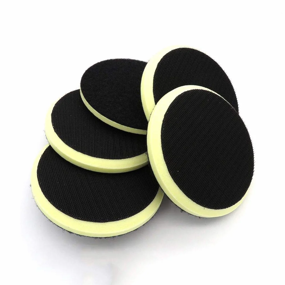 5PCS 5"125MM PU Almohadilla de interfaz de espuma Chaflán Gancho y bucle Lijadora Almohadilla de respaldo Almohadilla de pulido Herramientas eléctricas Piezas