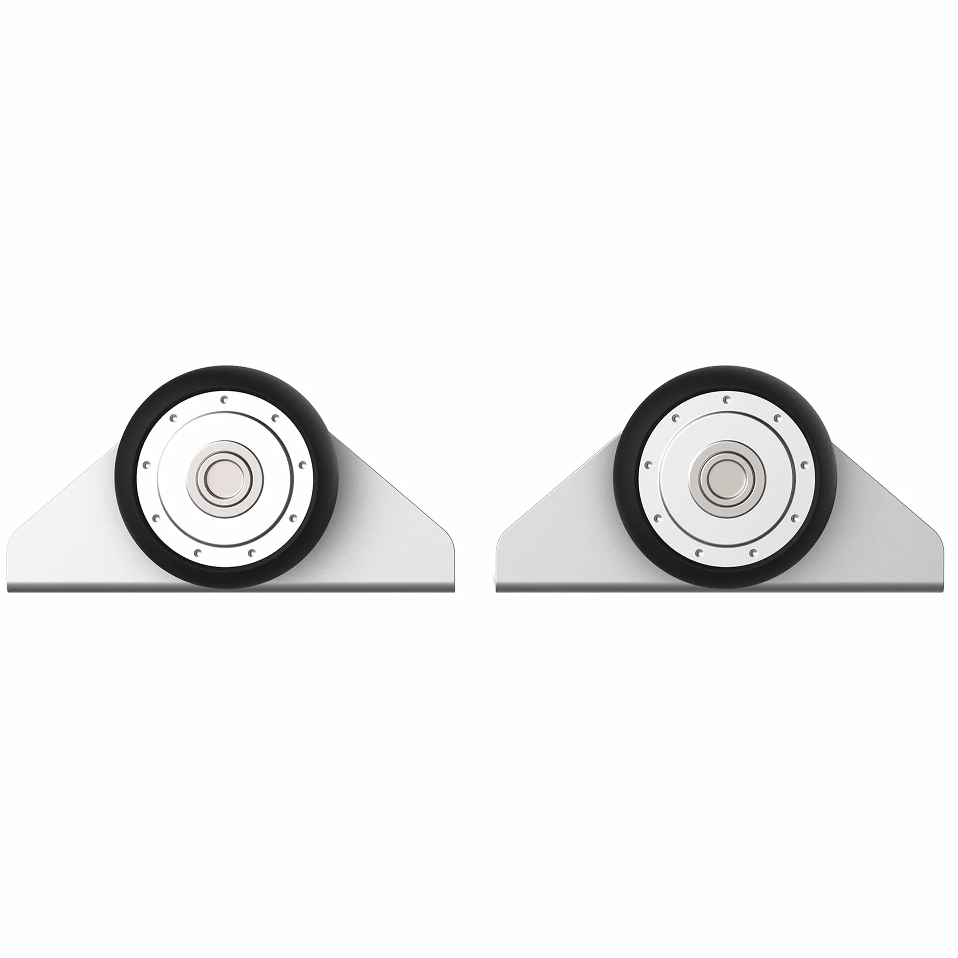 HOMCOM Herraje para Puerta Corredera 186 cm Kit de Accesorios para Puerta Corrediza de Madera con Riel de Metal y 2 Poleas Plateado